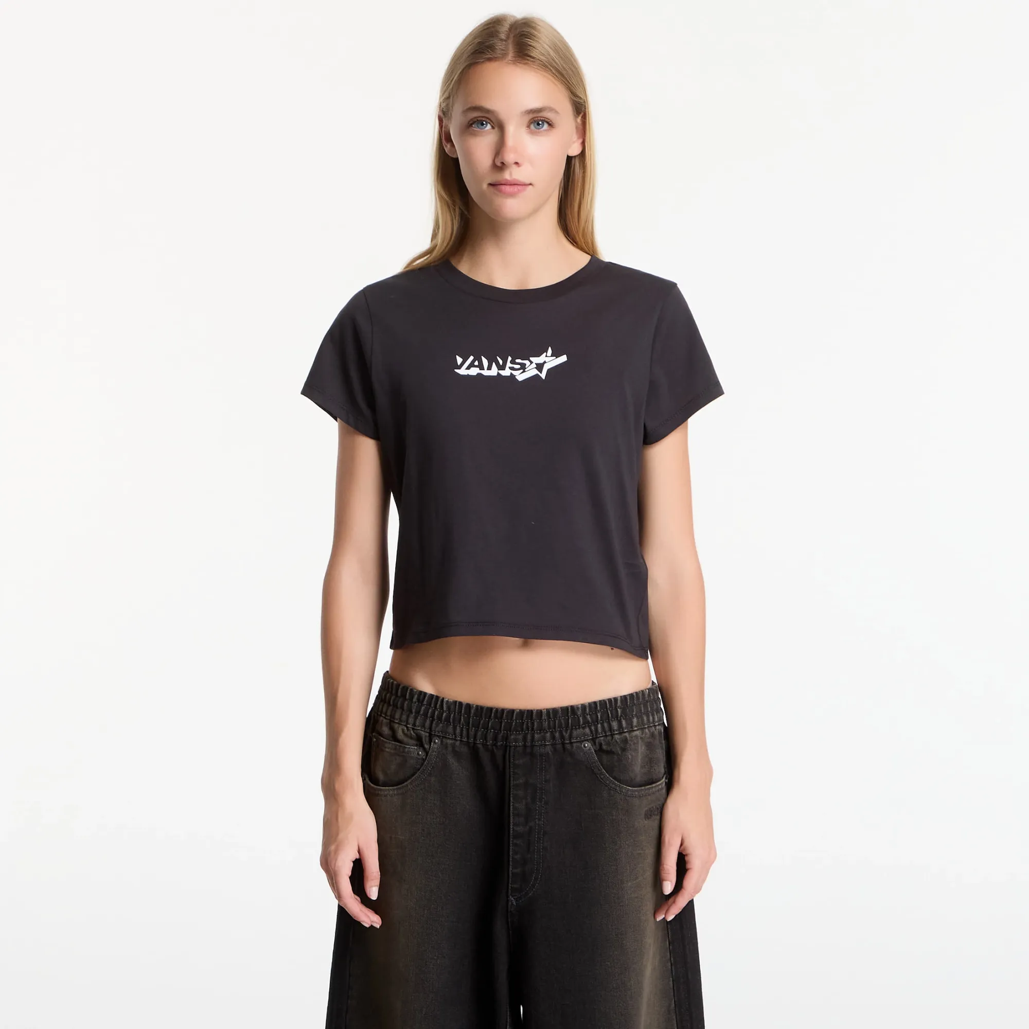 T-Shirt Vans Antares Ss Baby Tee Black L