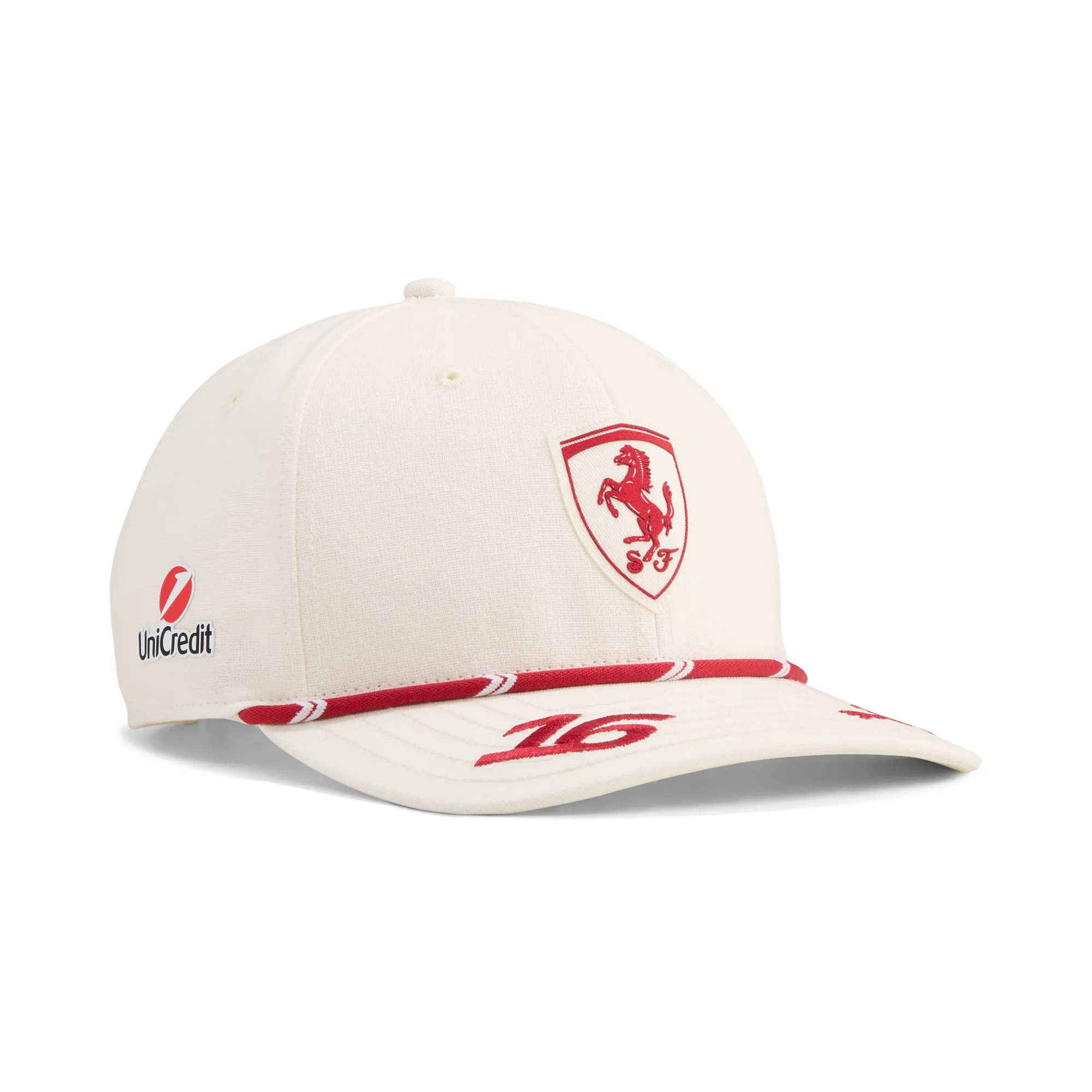 Scuderia Ferrari HP Replica Charles Leclerc Homerace Cap in White