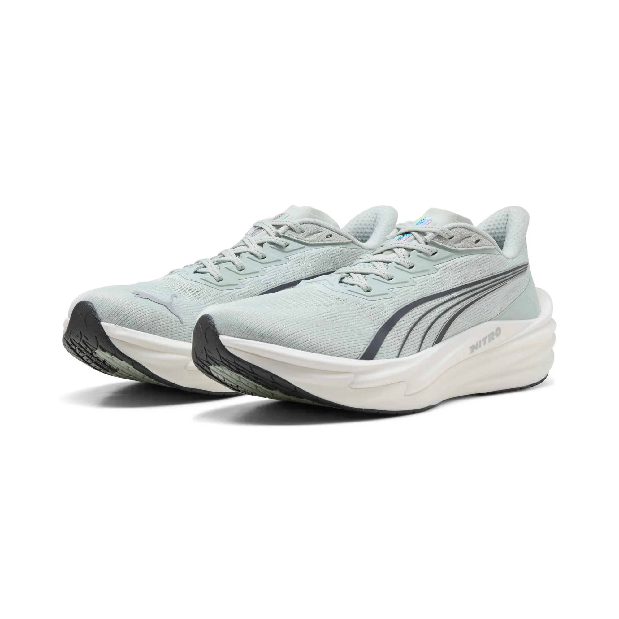 PUMA Deviate NITRO 4 Running Shoes Men in Green | Size 10