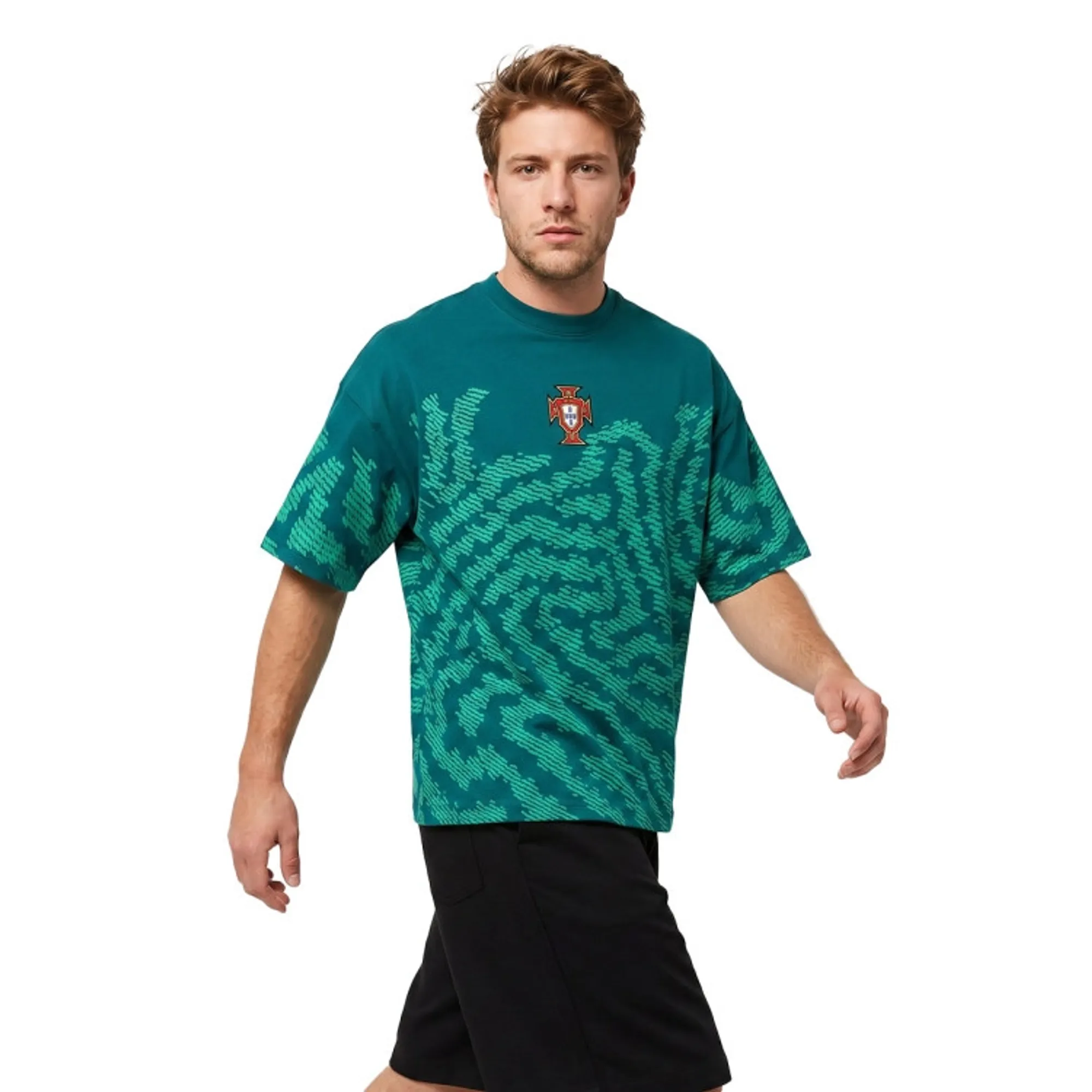 PUMA x PORTUGAL x SALEHE BEMBURY KING Oversized T-Shirt Men in Green | Size Large
