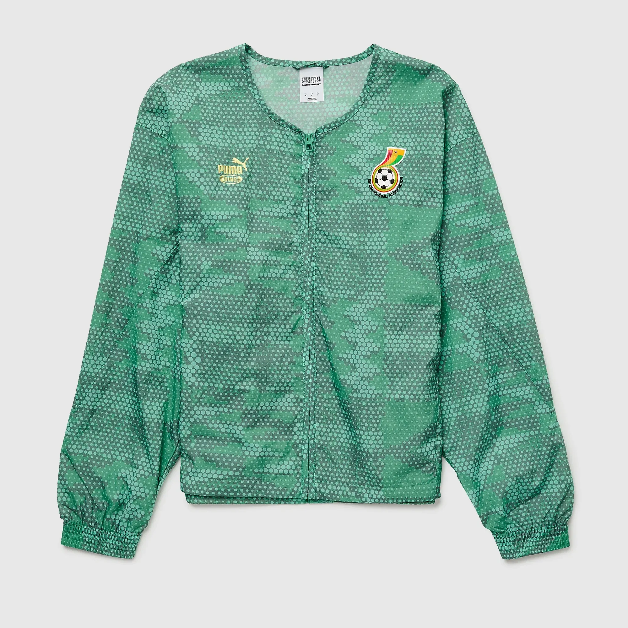 PUMA x GHANA x SALEHE BEMBURY KING Track Jacket Men in Green | Size Large