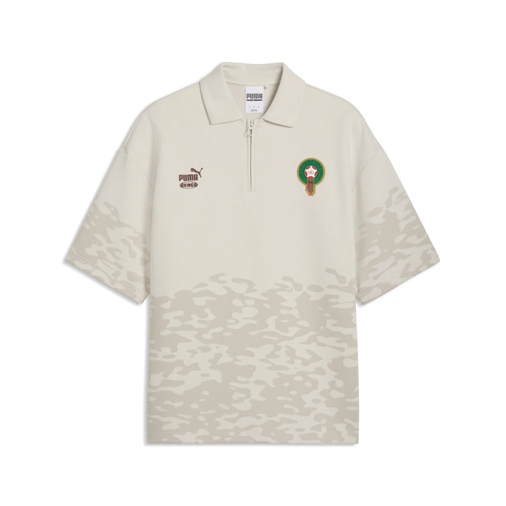 PUMA x MOROCCO x SALEHE BEMBURY KING Relaxed Polo Men in White | Size Large