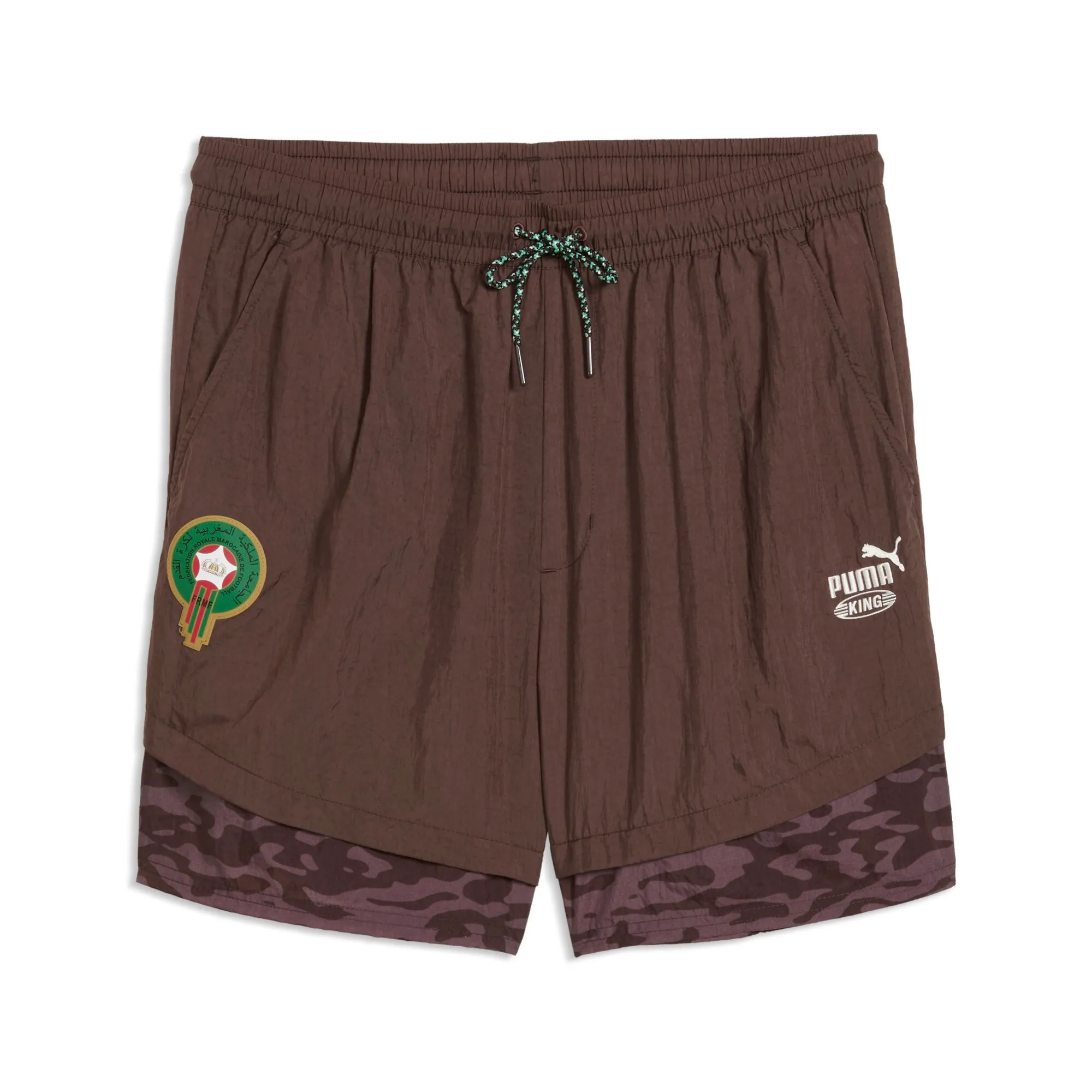 PUMA x MOROCCO x SALEHE BEMBURY KING Relaxed Shorts Men in Brown | Size Large