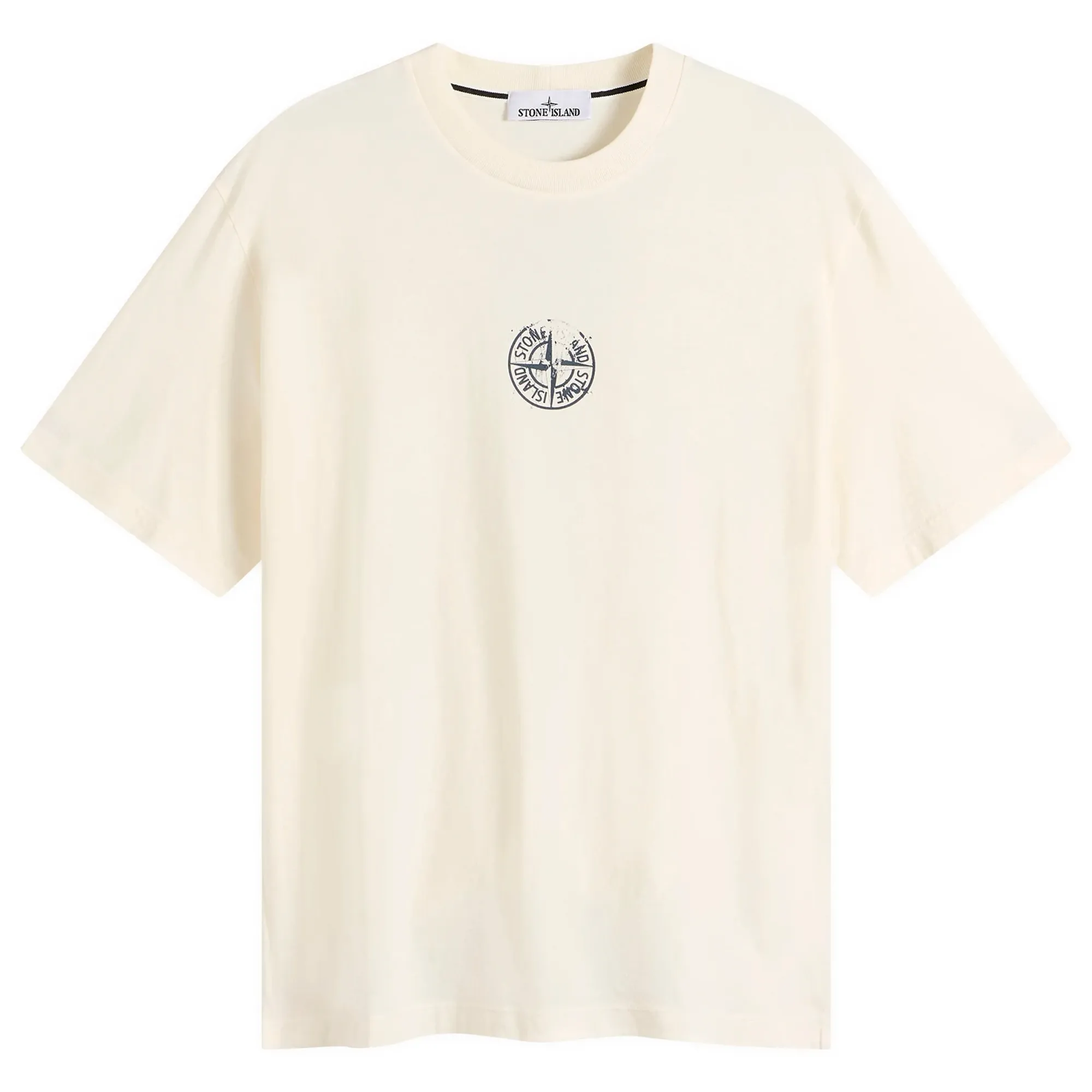 Stone Island Men's Vertical Placement T-Shirt Ivory