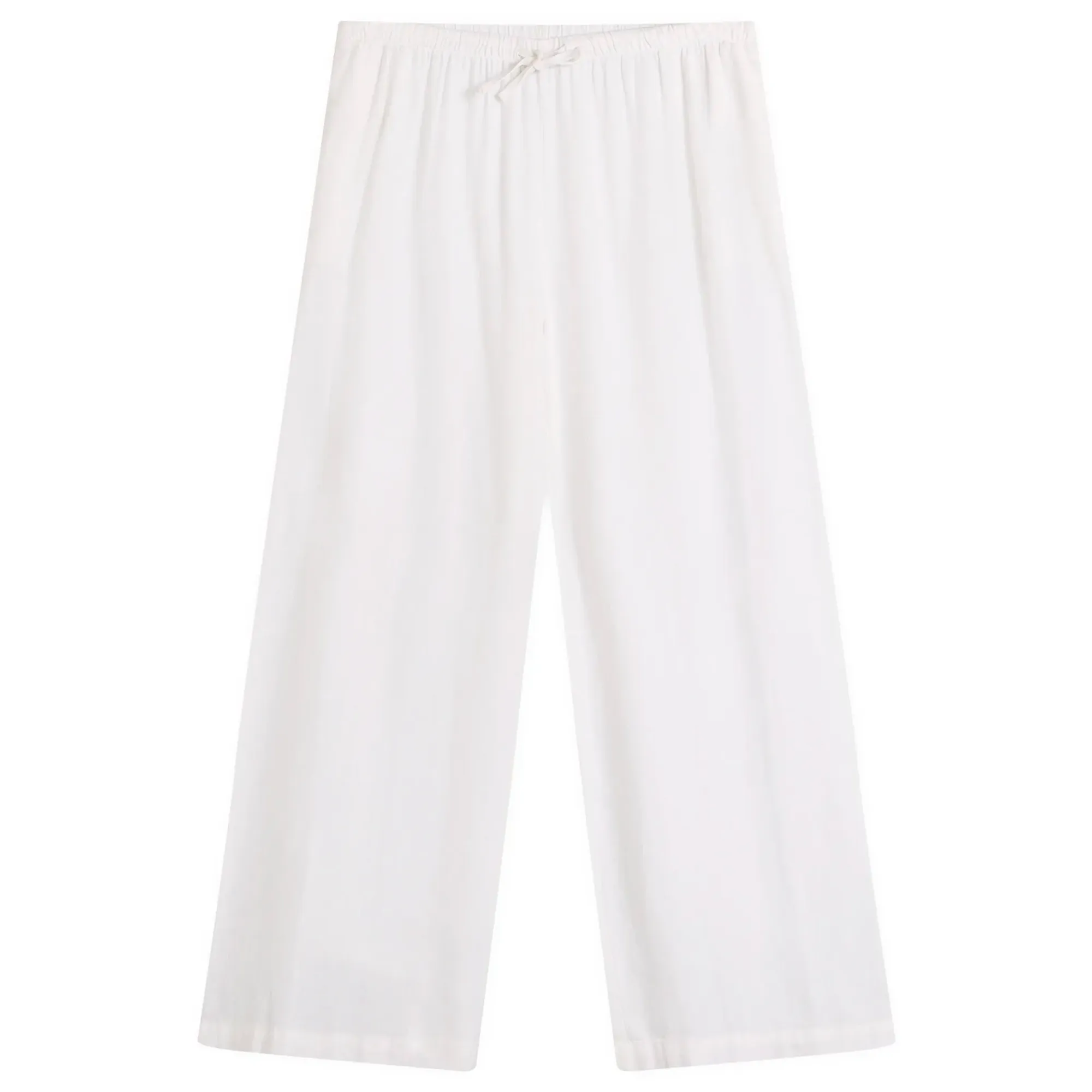 TALA Women's Soft Linen Drawstring Trousers Ivory