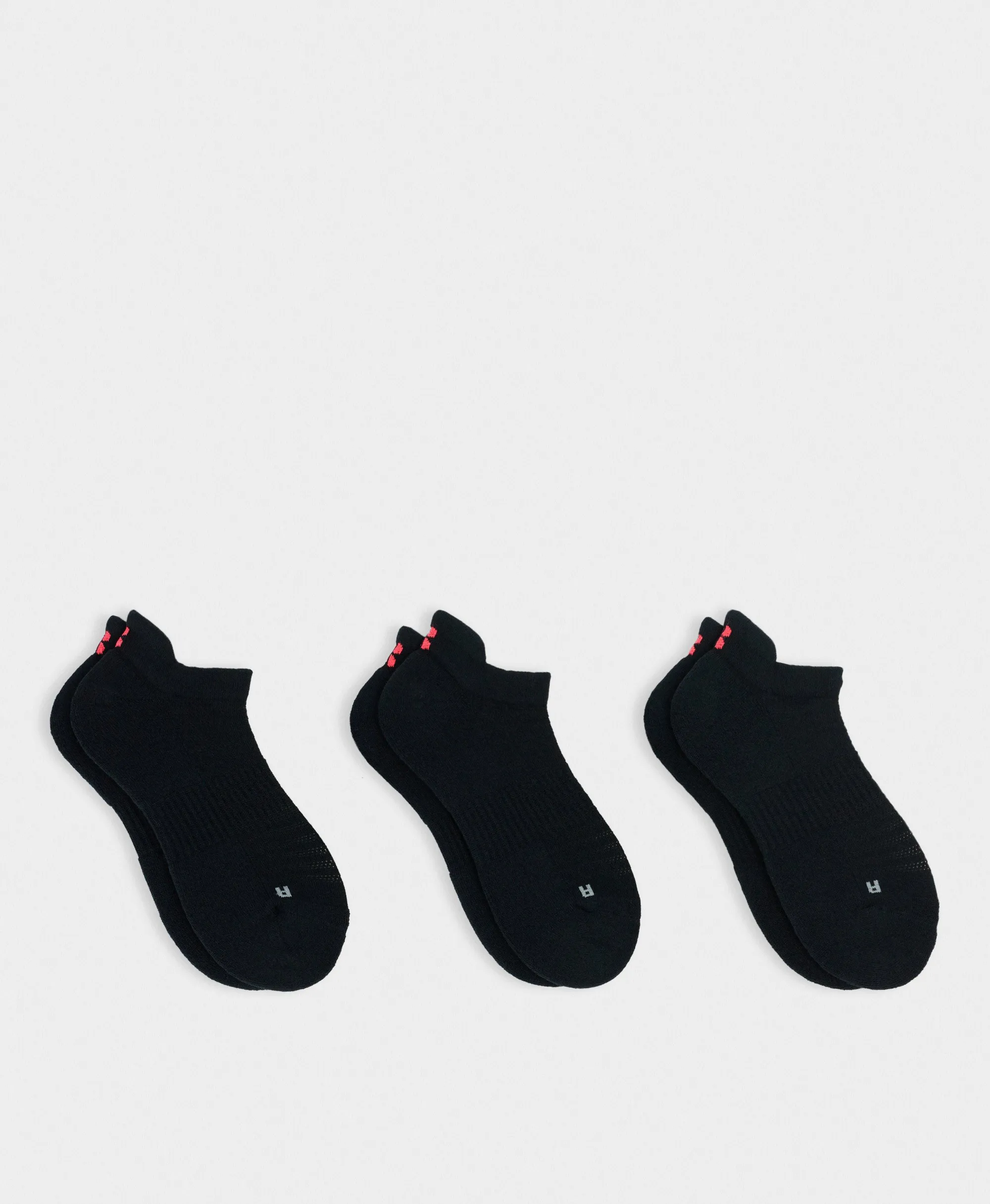 Sweaty Betty Workout Trainer Socks 3 Pack, Black, Women's UK 2-5