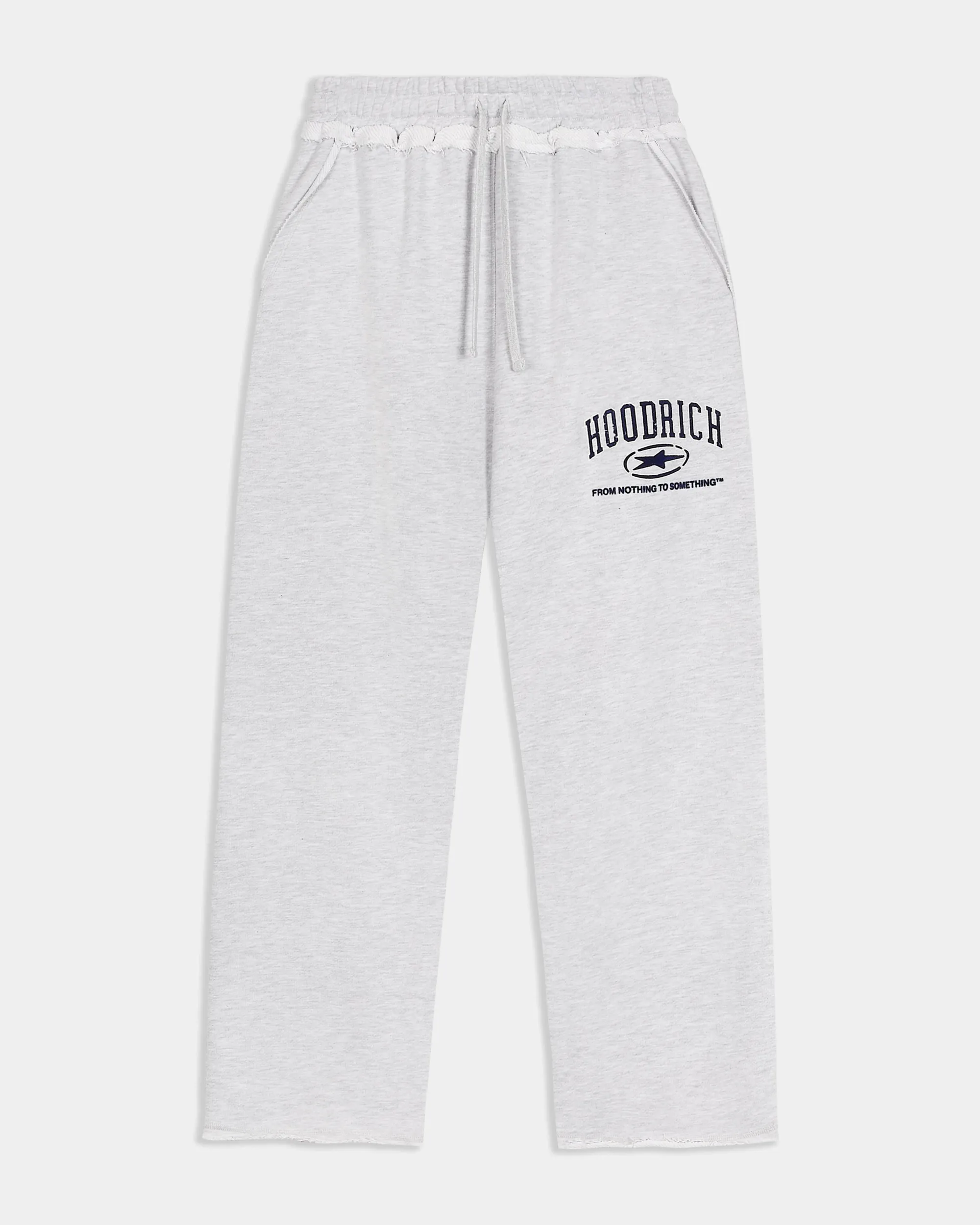 Hoodrich Fray Wide Leg Jogger - Grey Marl