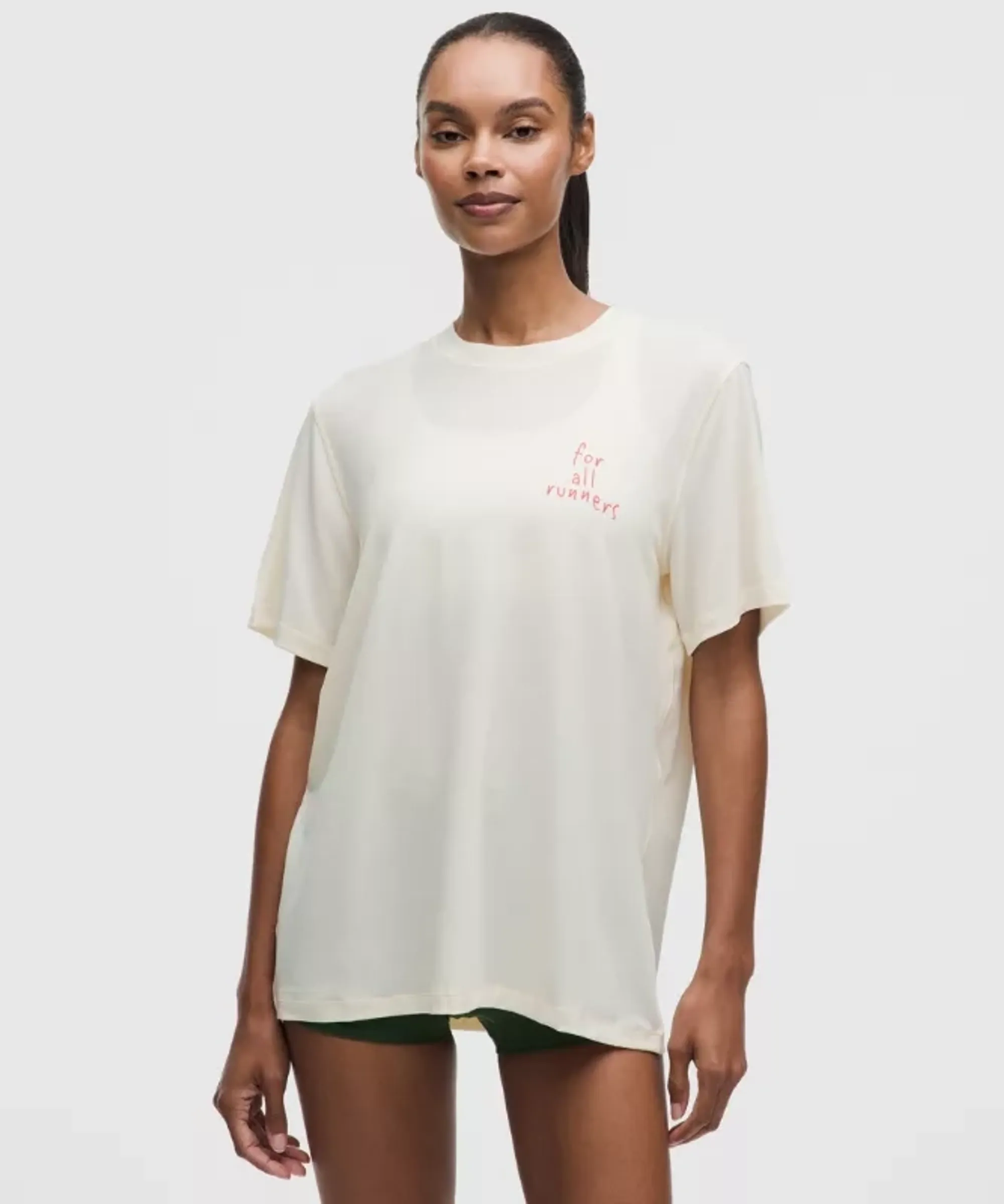 lululemon – Women's Jersey Training Short-Sleeve Shirt For All Runners – Color White – Size 2