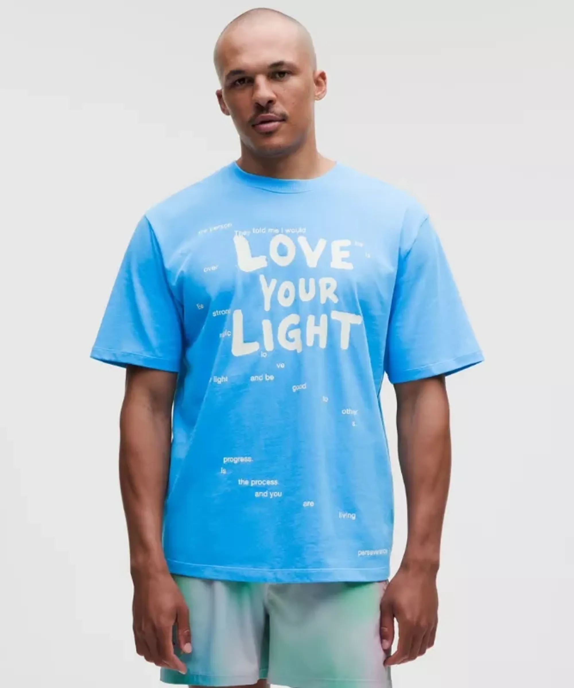 lululemon – Men's Heavyweight Jersey T-Shirt Pride – Color Blue – Size XL