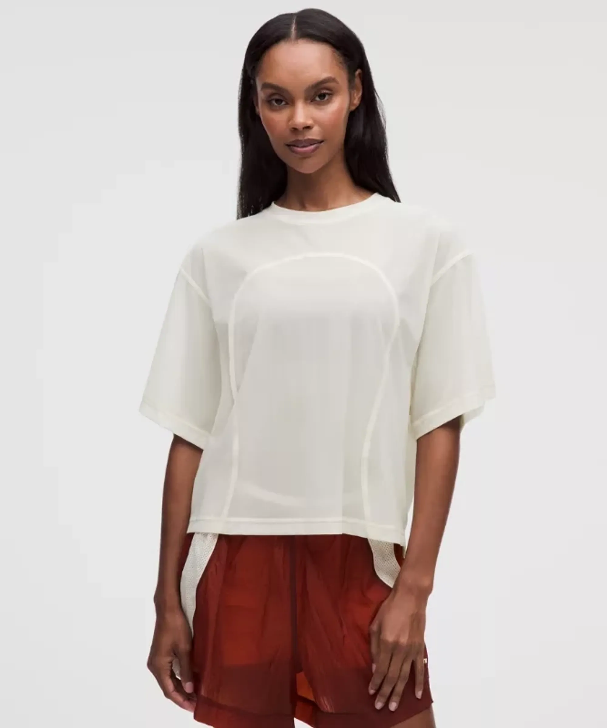 lululemon – Women's Stretch Relaxed-Fit T-Shirt – Color White – Size Medium