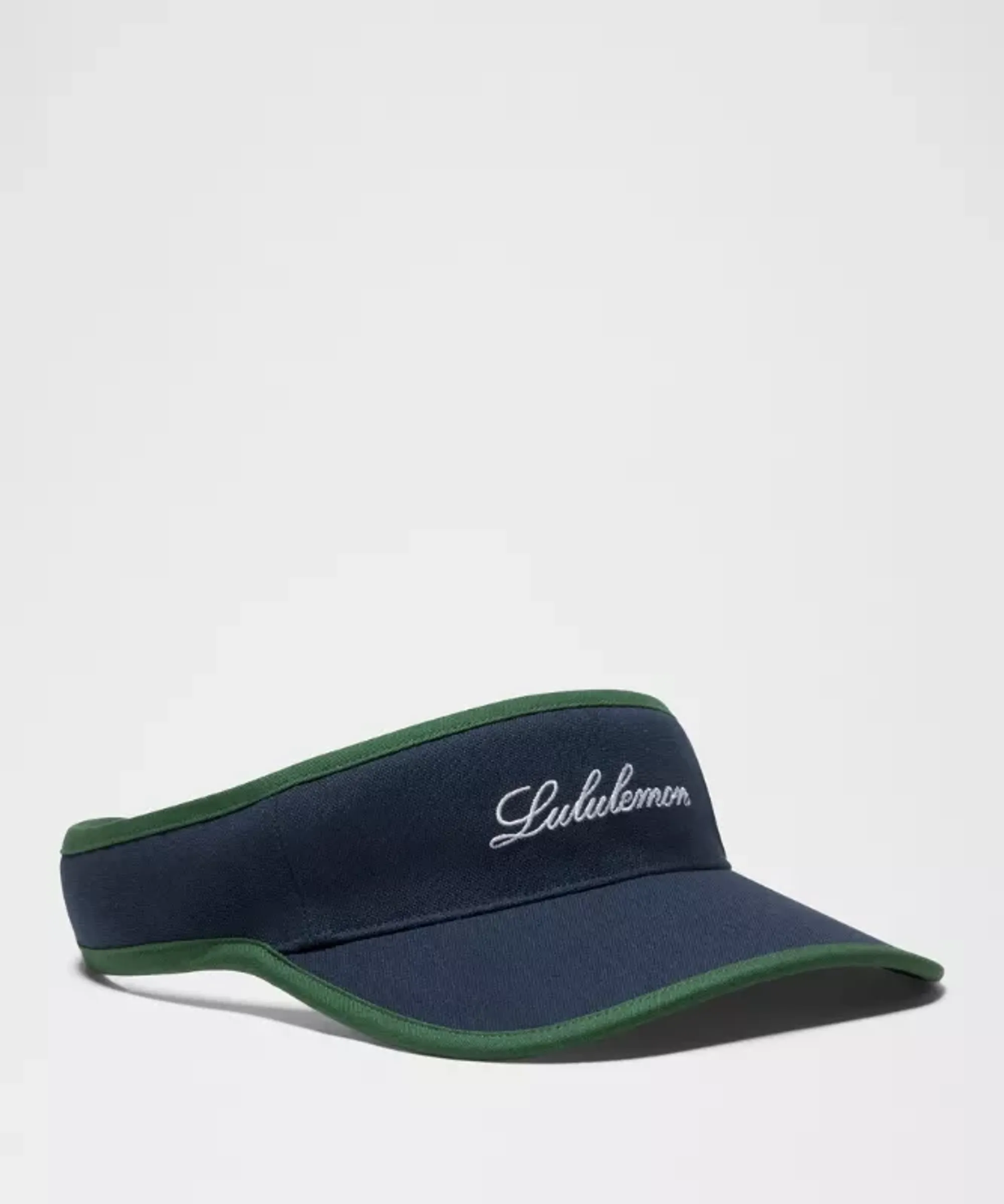 lululemon – Removable Sweatband Cotton Canvas Visor Hat – Color Blue/Green – Size Large/XL