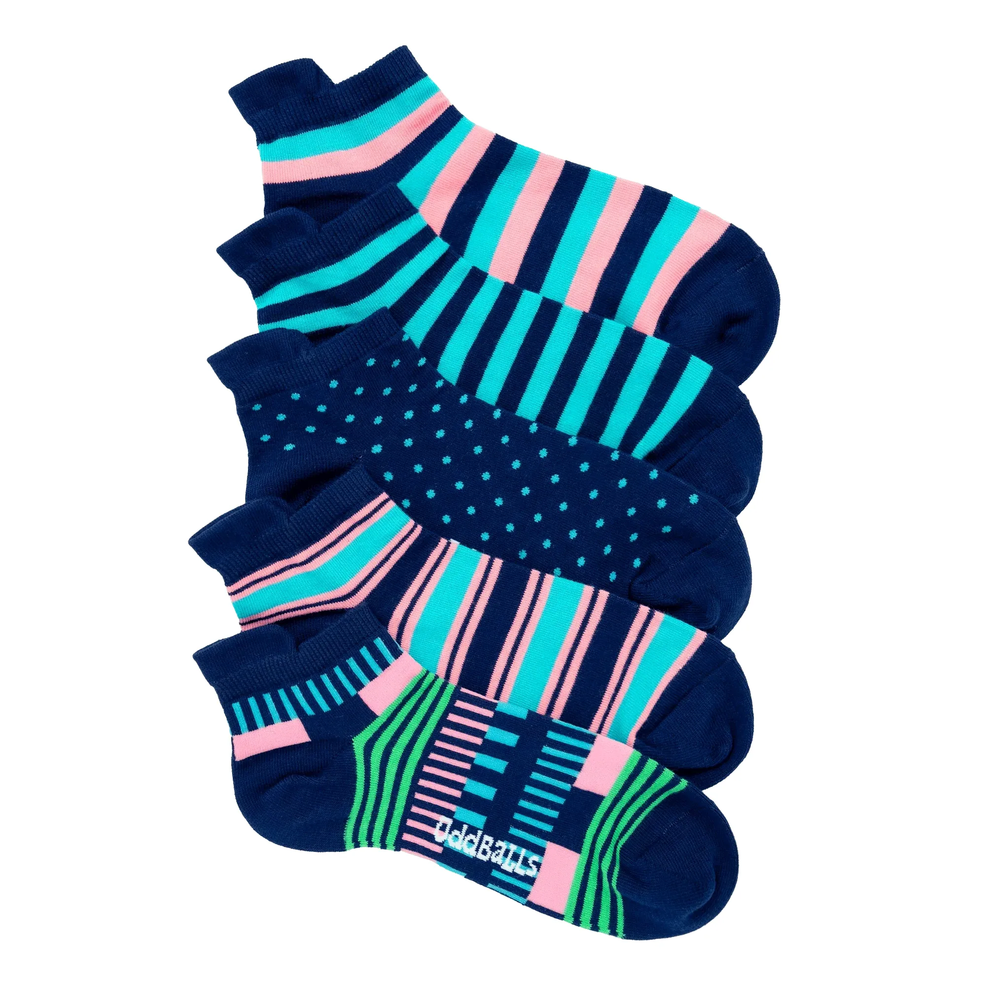 Navy Tonal Bundle - 5 Pack Trainer Sock Bundle