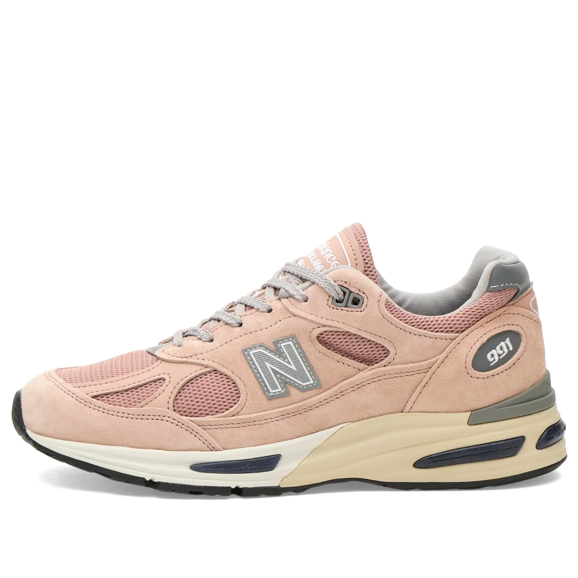 New Balance 991v2 Sneaker Mahogany Rose/Silver