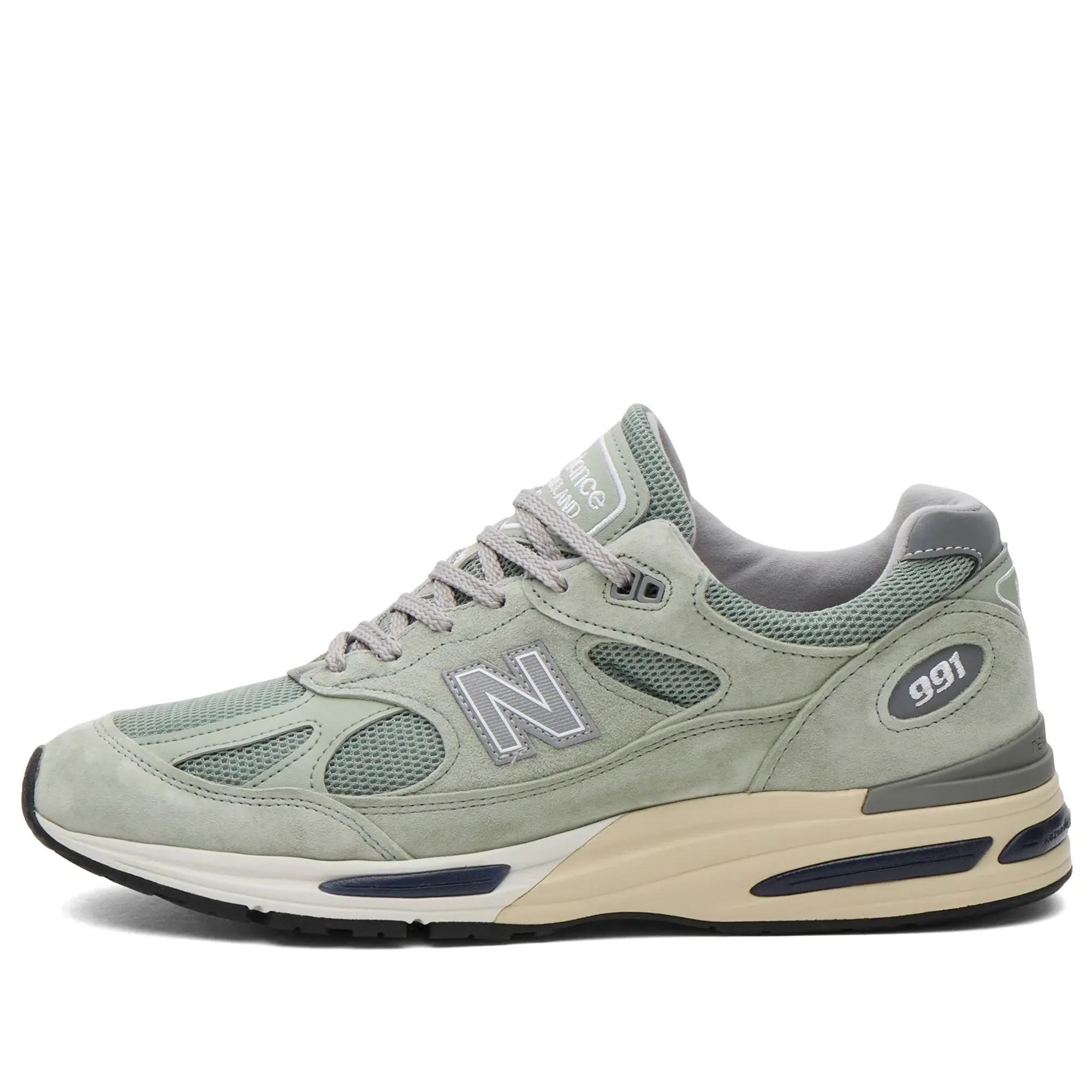 New Balance 991v2 Sneaker Sea Grass/Silver