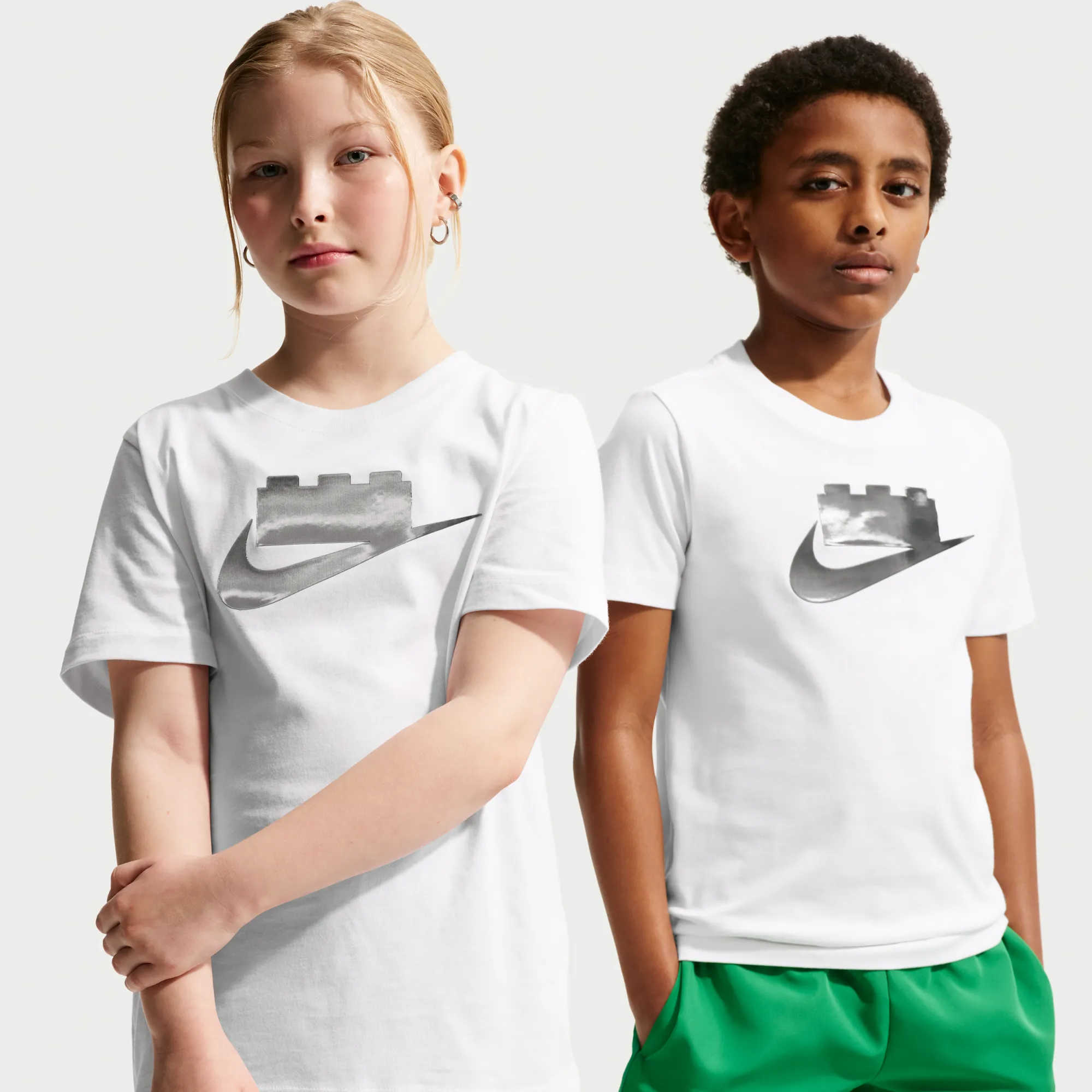 Nike x LEGO® Collection Older Kids' T-Shirt - White