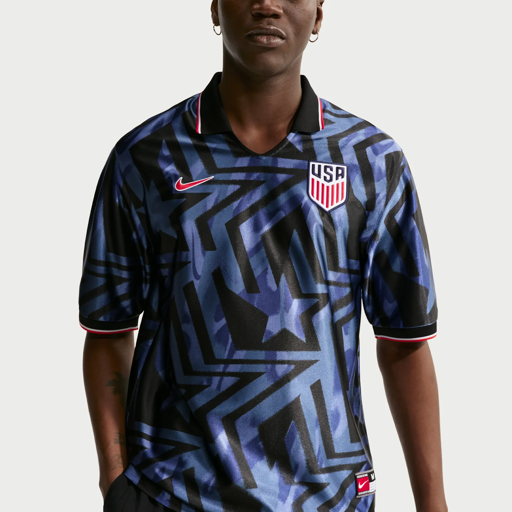 USMNT Energy Men's Nike Dri-FIT Short-Sleeve Football Top - Blue