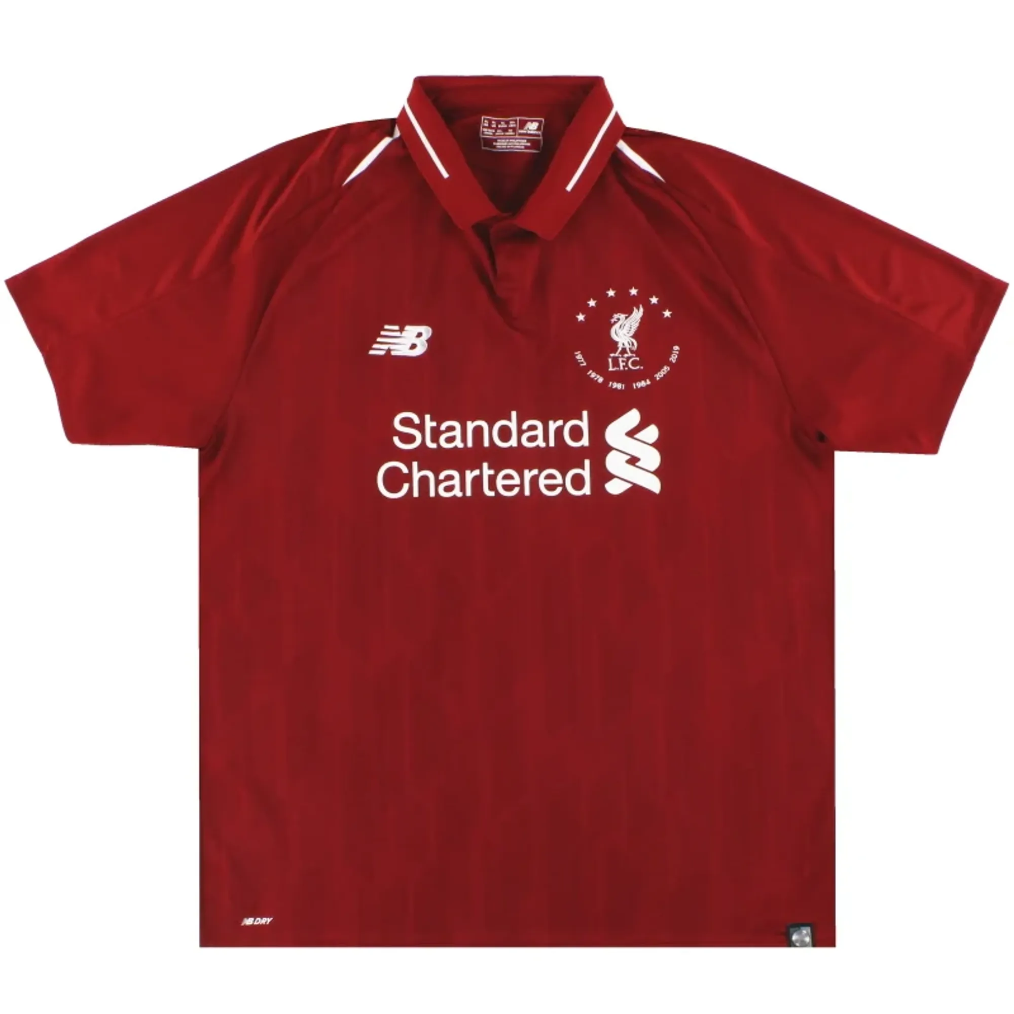 2018-19 Liverpool New Balance 'CL Winners' Home Shirt M - Liverpool / Excellent 