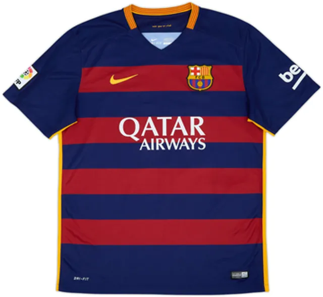2015-16 Barcelona Home Shirt Mascherano #14 - 9/10 - (L
