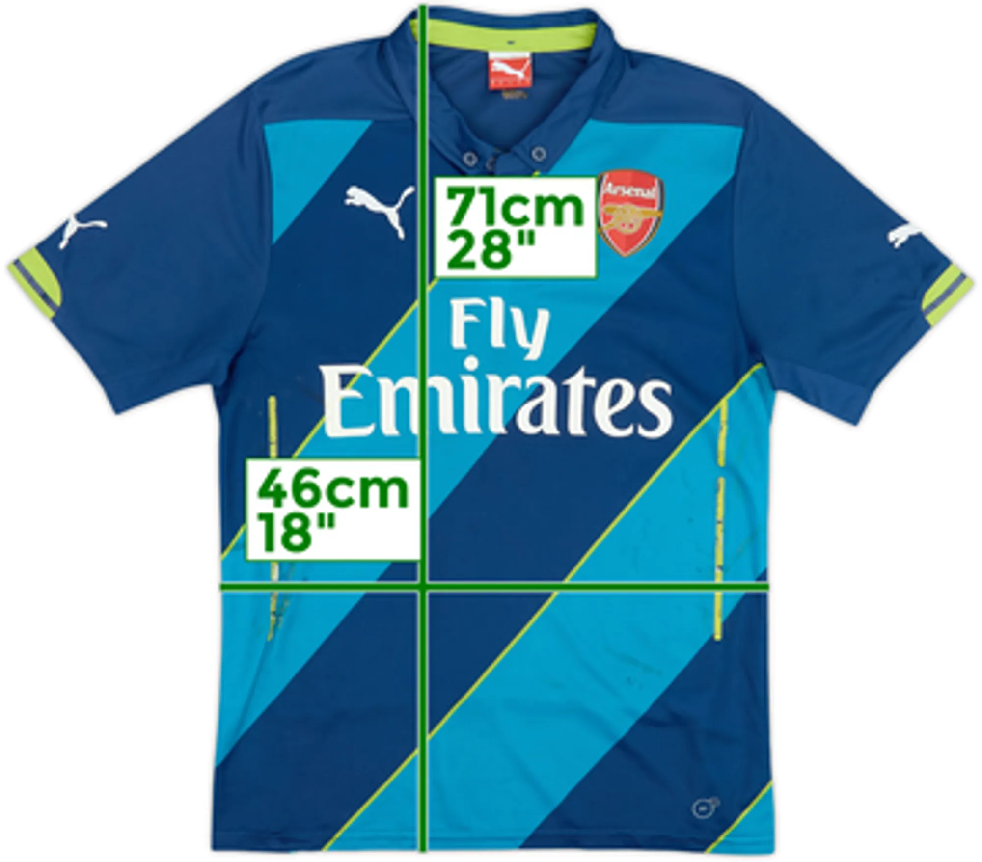 2014-15 Arsenal Third Shirt - 4/10 - (S)