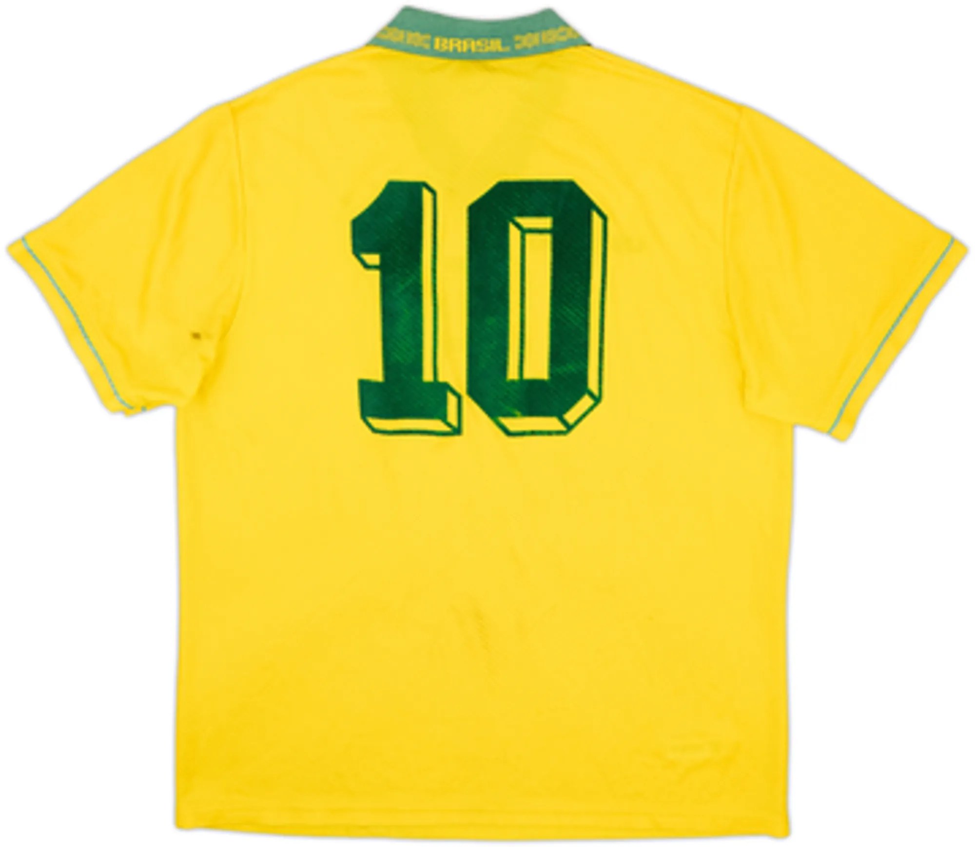 1993-94 Brazil Home Shirt #10 - 8/10 - (XL)