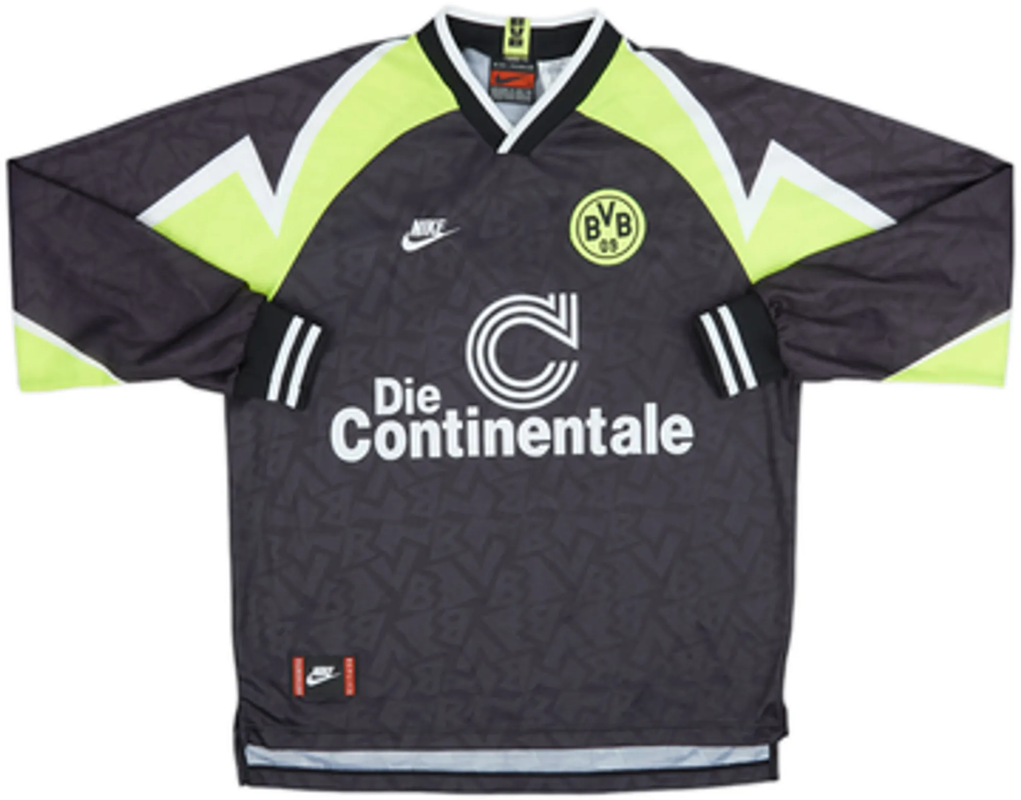 1995-96 Borussia Dortmund Deutscher Meister Away L/S Shirt - 7/10 - (XL)