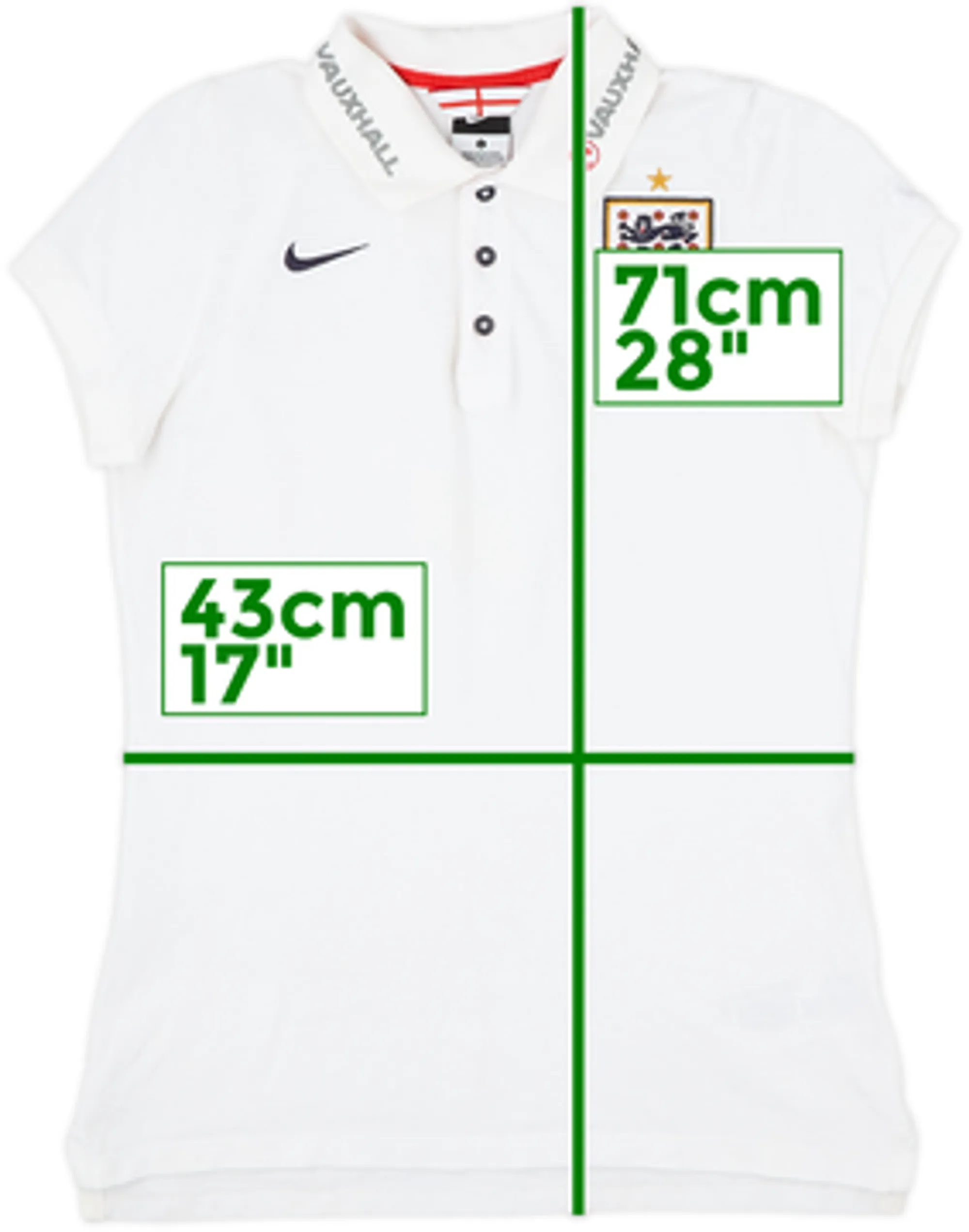 2013-14 England Nike Polo Shirt - 9/10 - (L.Boys)