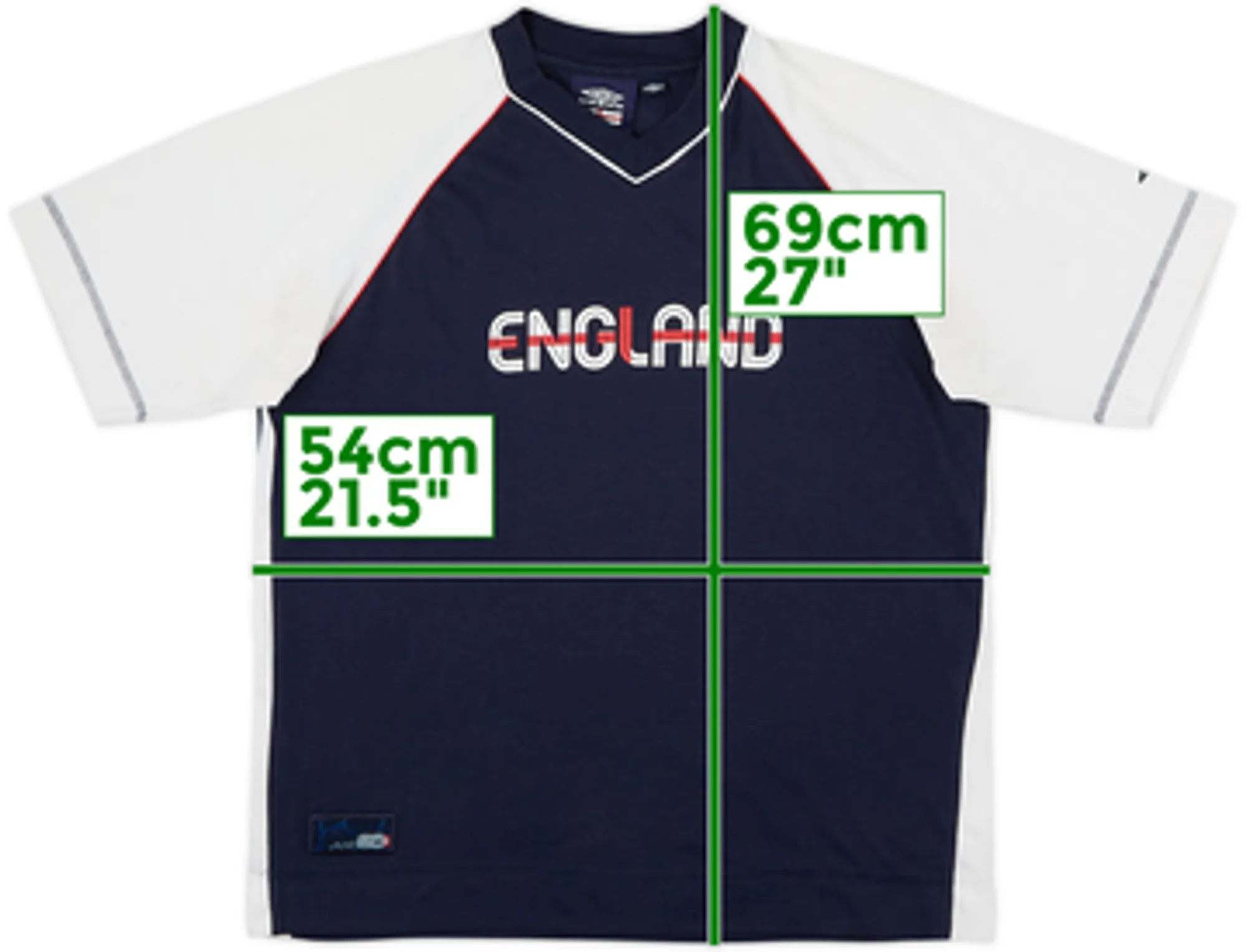 2004-06 England Umbro Cotton Tee - 6/10 - (M)