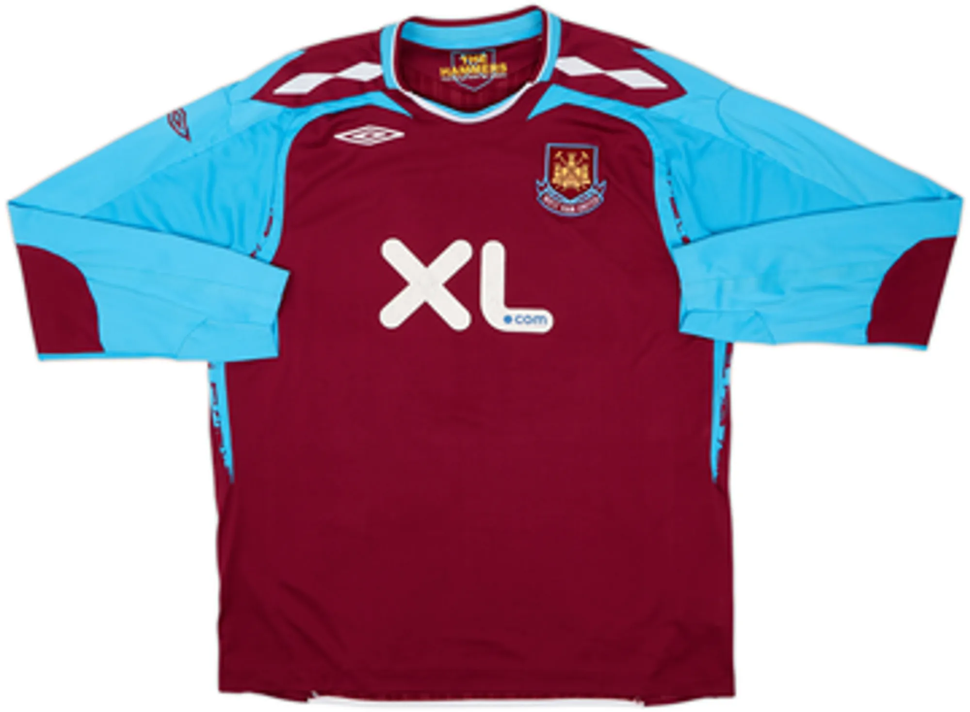 2007-08 West Ham Home L/S Shirt Noble #16 - 6/10 - (XL)