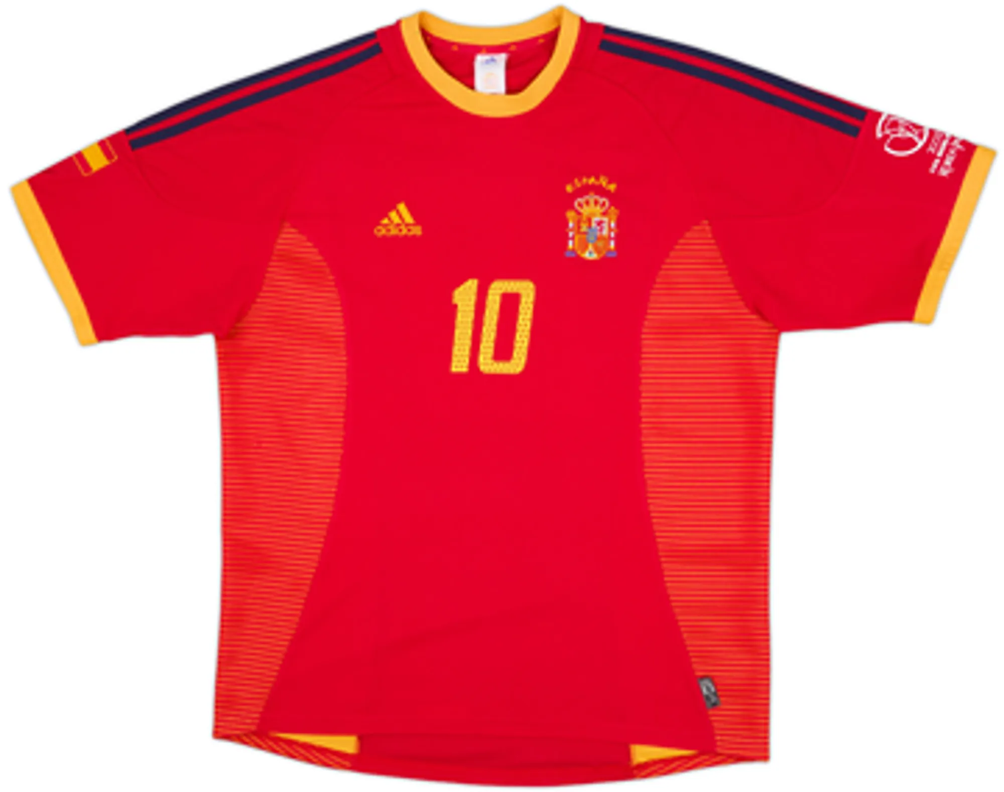 2002-04 Spain Home Shirt D. Tristan #10 - 8/10 - (XL)