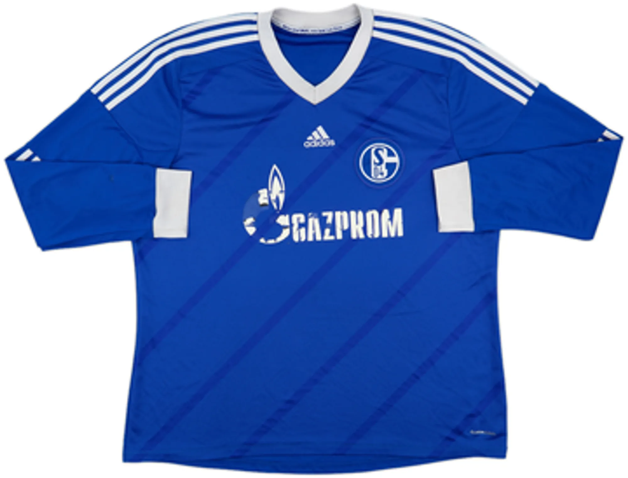 2012-14 Schalke Home L/S Shirt Huntelaar #25 - 4/10 - (XL)