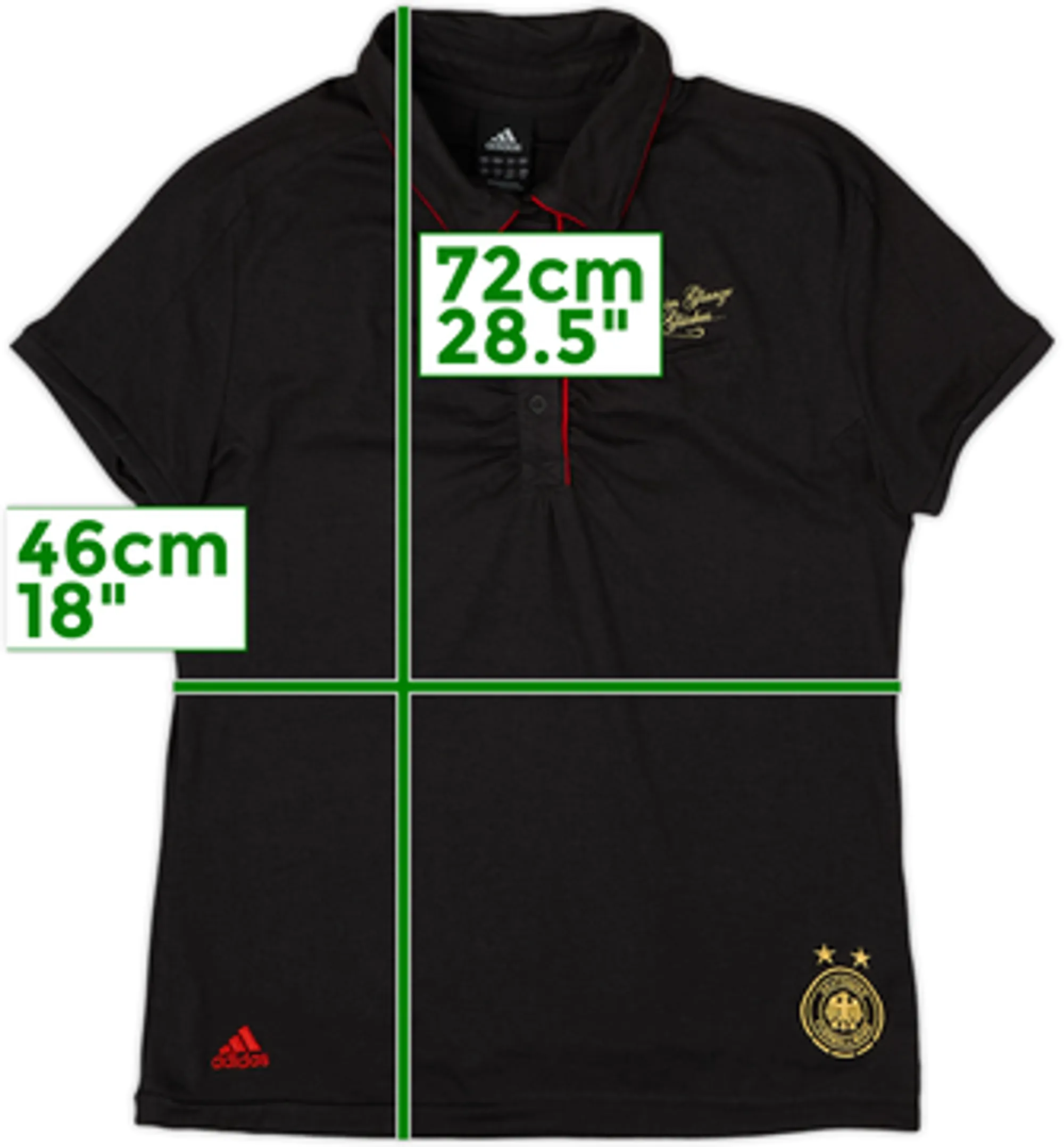 2011 Germany Women's adidas Polo Shirt - 9/10 - (Women's L)