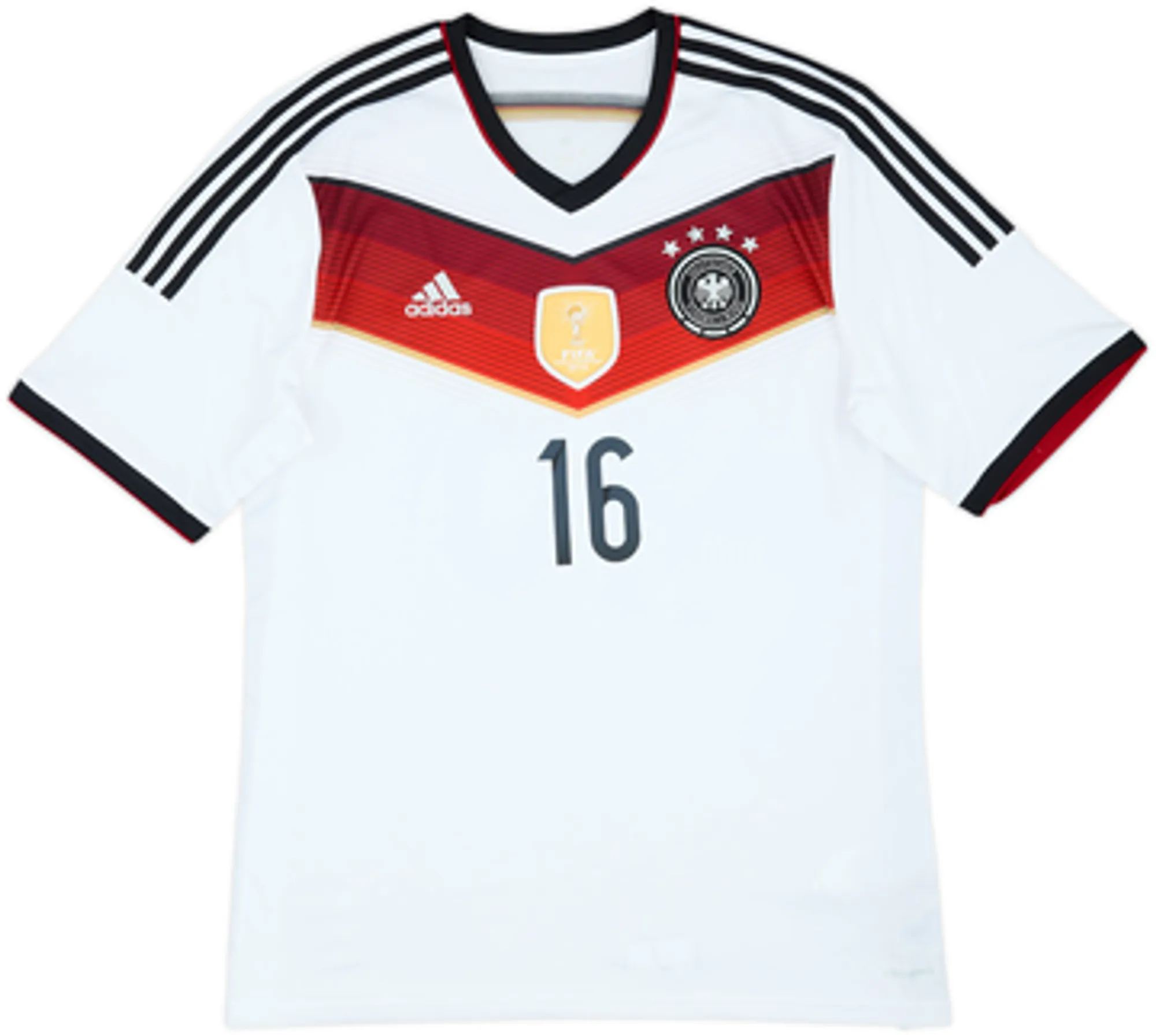 2014-15 Germany Home Shirt Lahm #16 - 4/10 - (XL)
