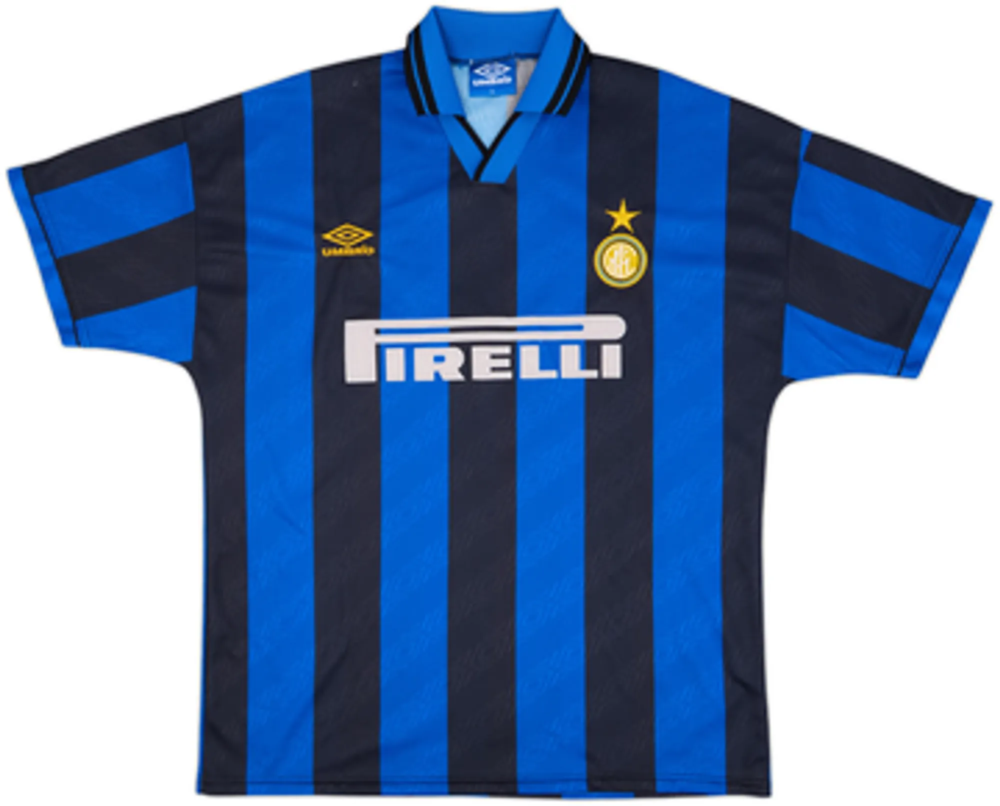 1995-96 Inter Milan Home Shirt R.Carlos #6 - 7/10 - (XL)
