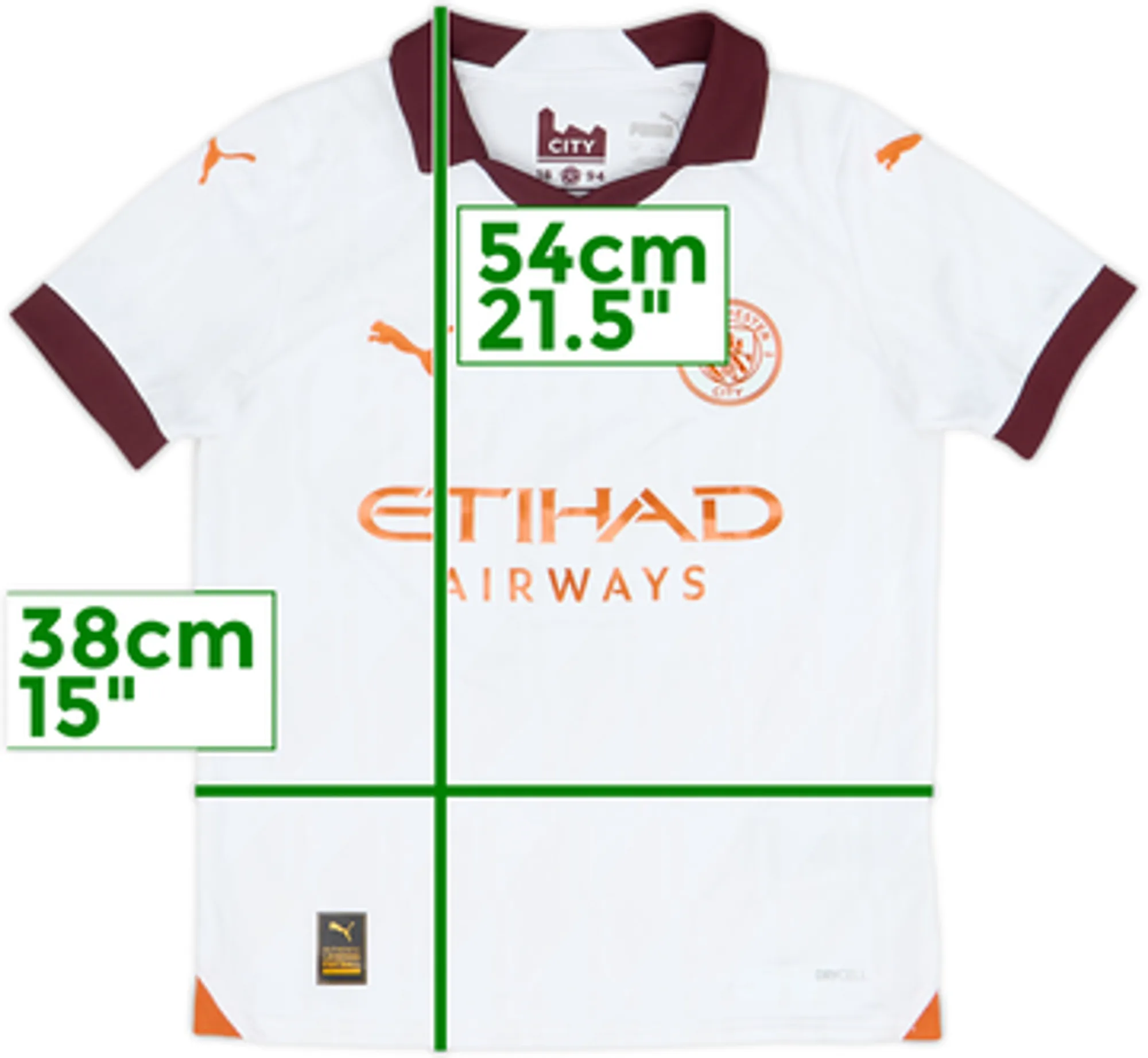 2023-24 Manchester City Away Shirt - 10/10 - (S.Boys)