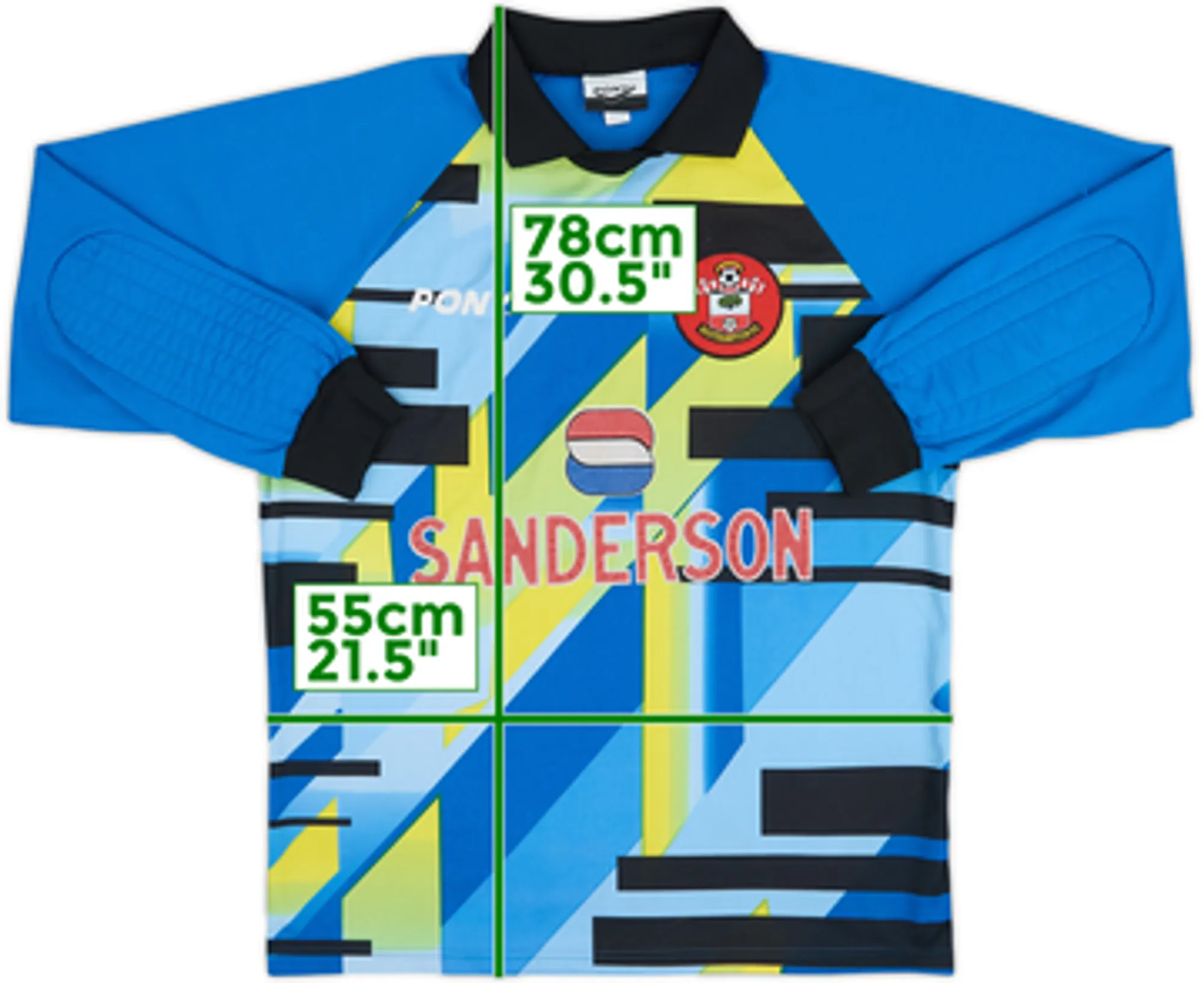 1995-97 Southampton GK Shirt - 8/10 - (M)