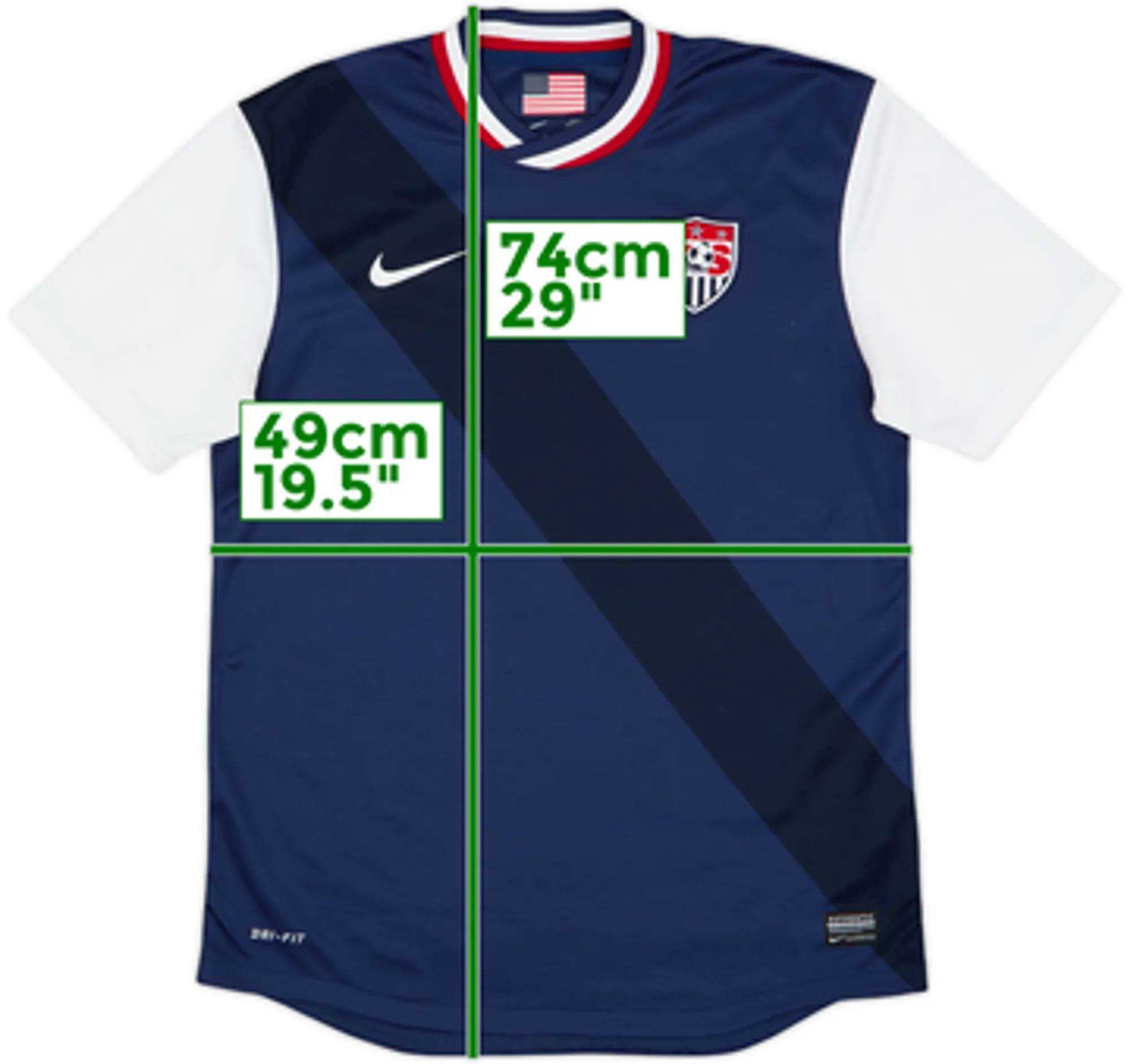 2012-14 USA Away Shirt - 8/10 - (M)