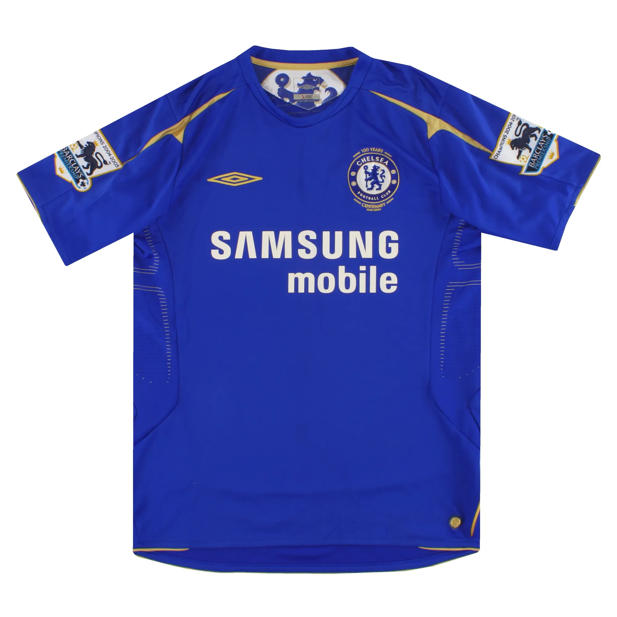 2005-06 Chelsea Umbro Centenary Home Shirt M - Chelsea / Excellent