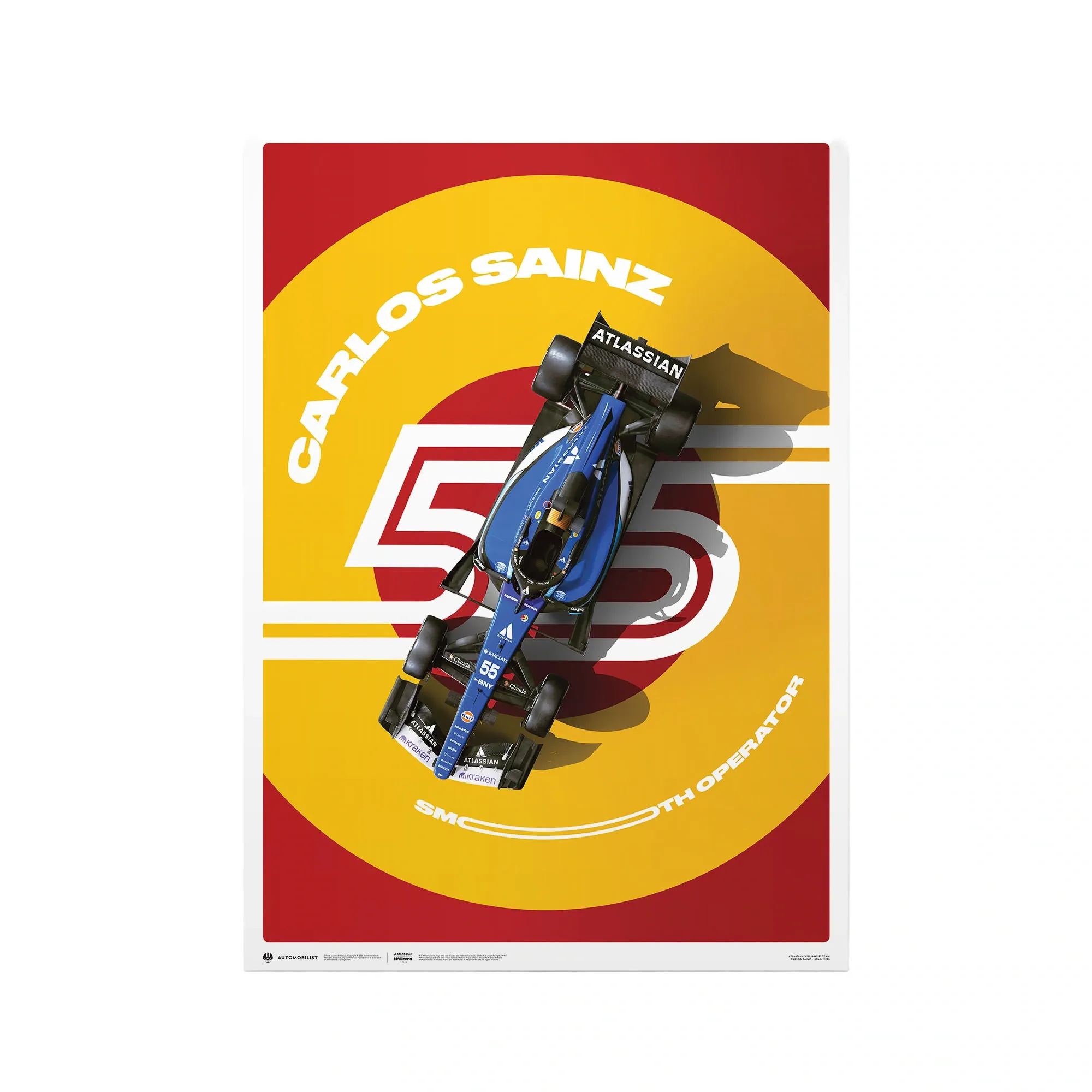 Williams Racing Carlos Sainz Spain 2026 Poster