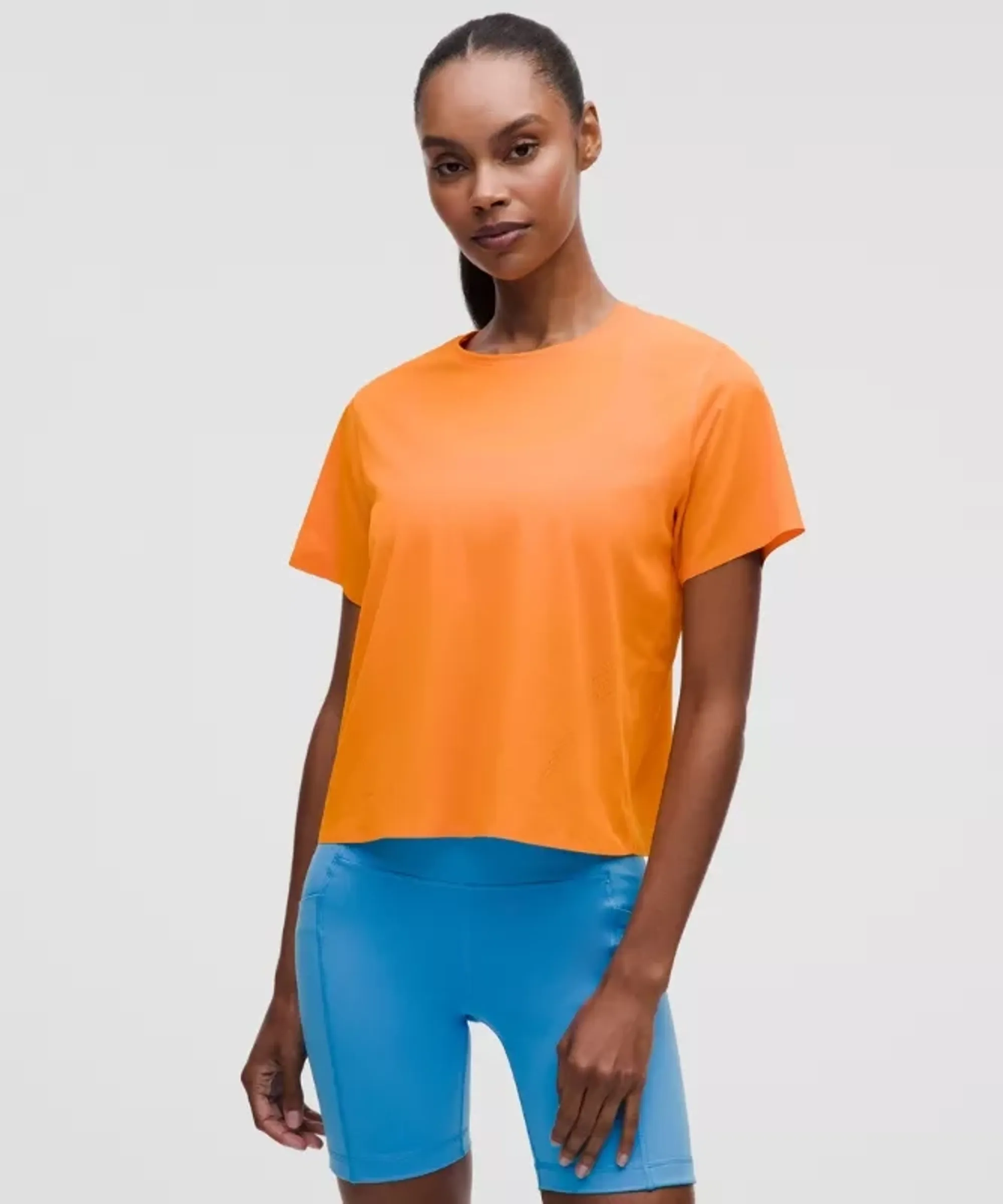 lululemon – Women's Fast and Free Short-Sleeve Shirt – Color Orange – Size Medium