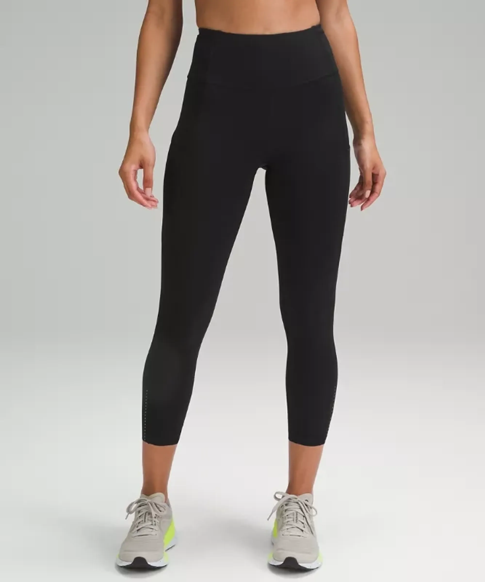 lululemon – Women's Fast and Free High-Rise Crop 7 Pocket – 23" – Color Black – Size 0