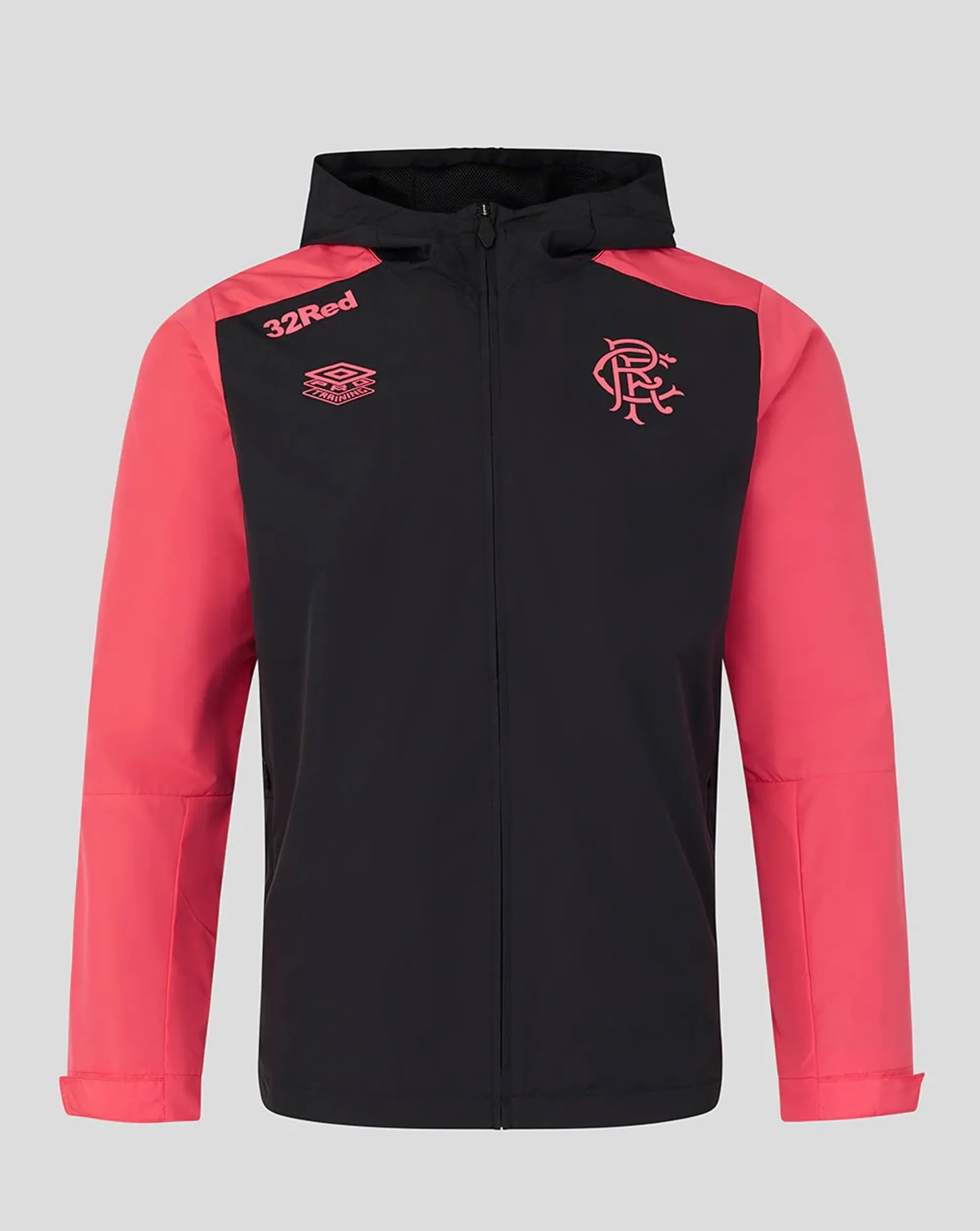 Castore Rangers Men's 26/27 Pro Training Shower Jacket - Coral