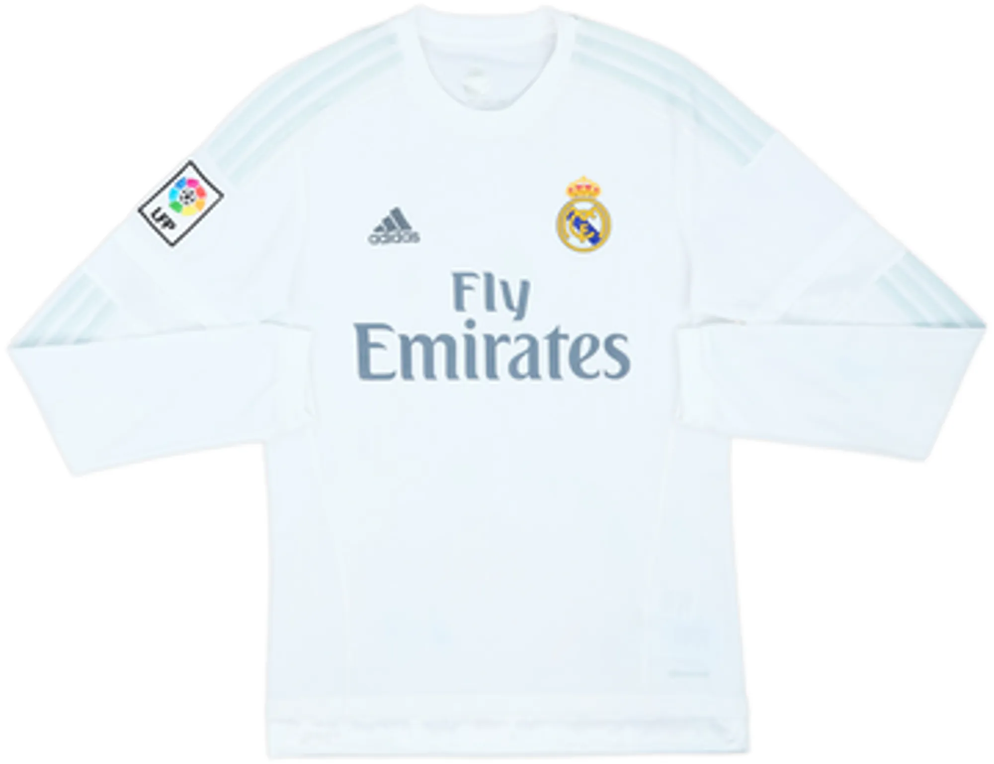 2015-16 Real Madrid Home L/S Shirt Sergio Ramos #4 - 8/10 - (S)