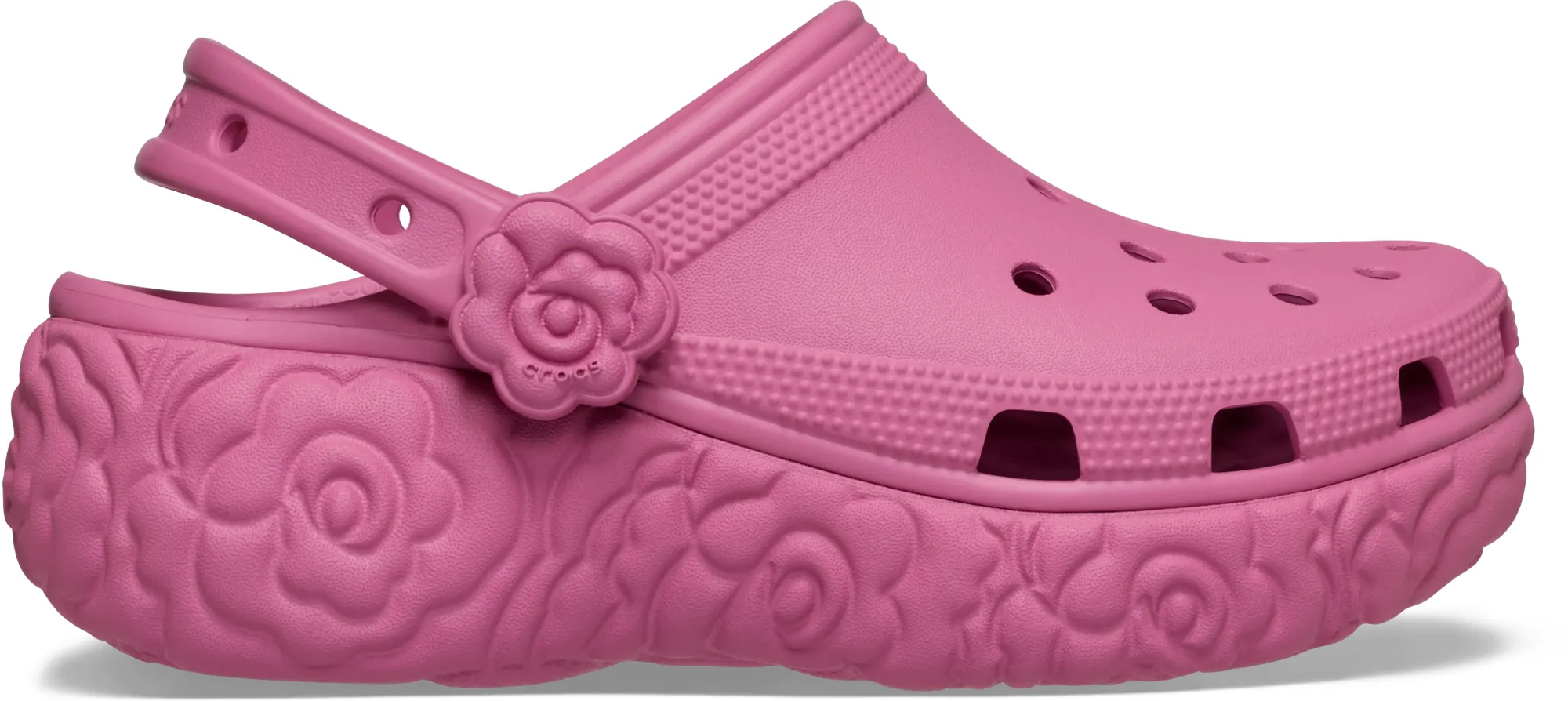 Crocs | Women | Classic Platform Bloom | Clogs | Quiet Rose | 8