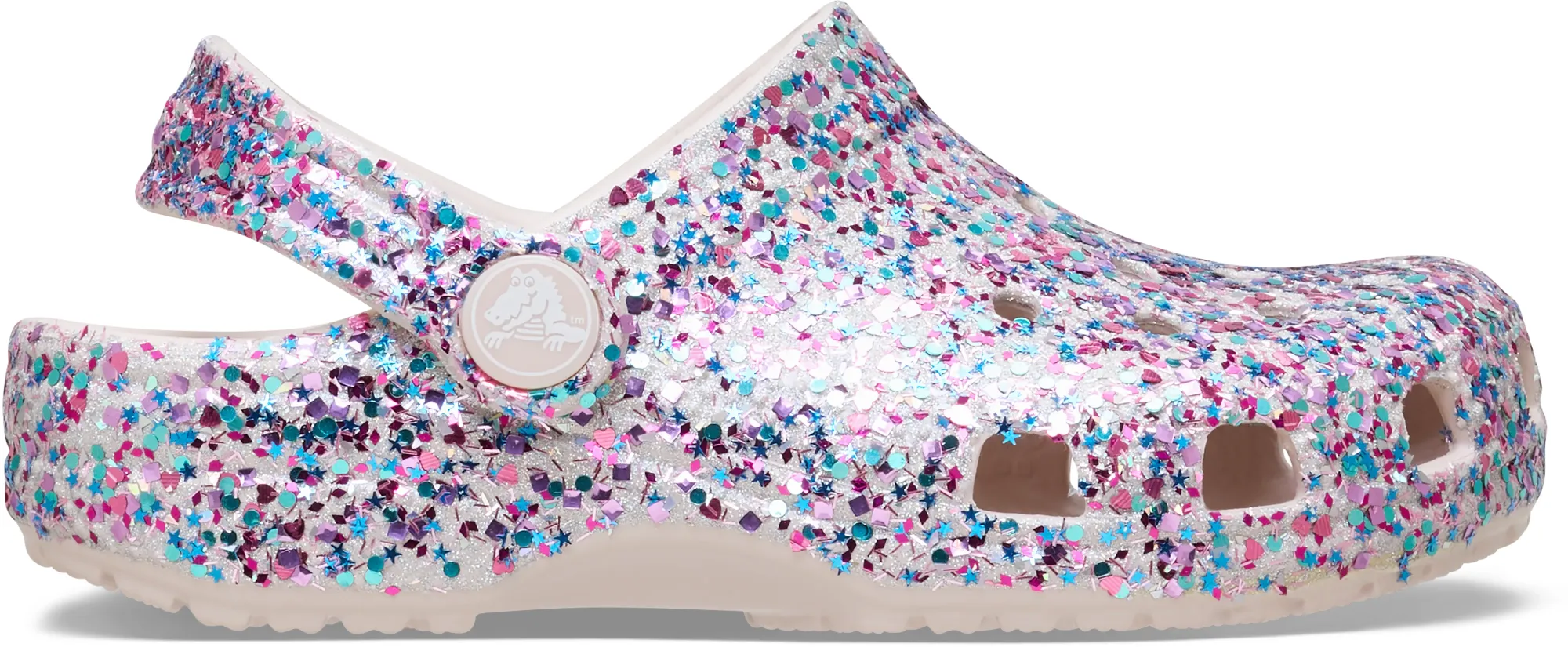 Crocs | Kids | Toddler Classic Dazzle Glitter | Clogs | Cocoa Crème | C10