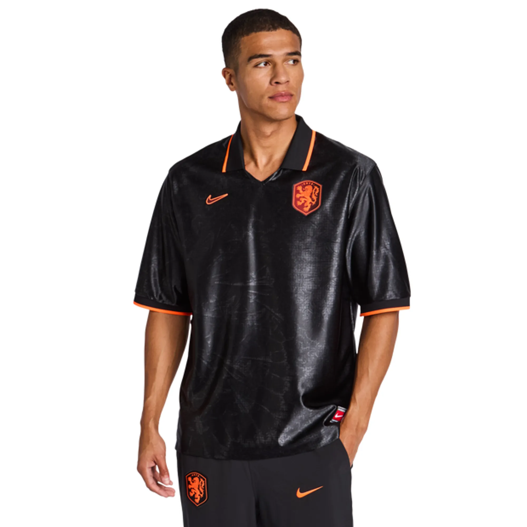Nike Netherlands Men Jerseys/Replicas - Black