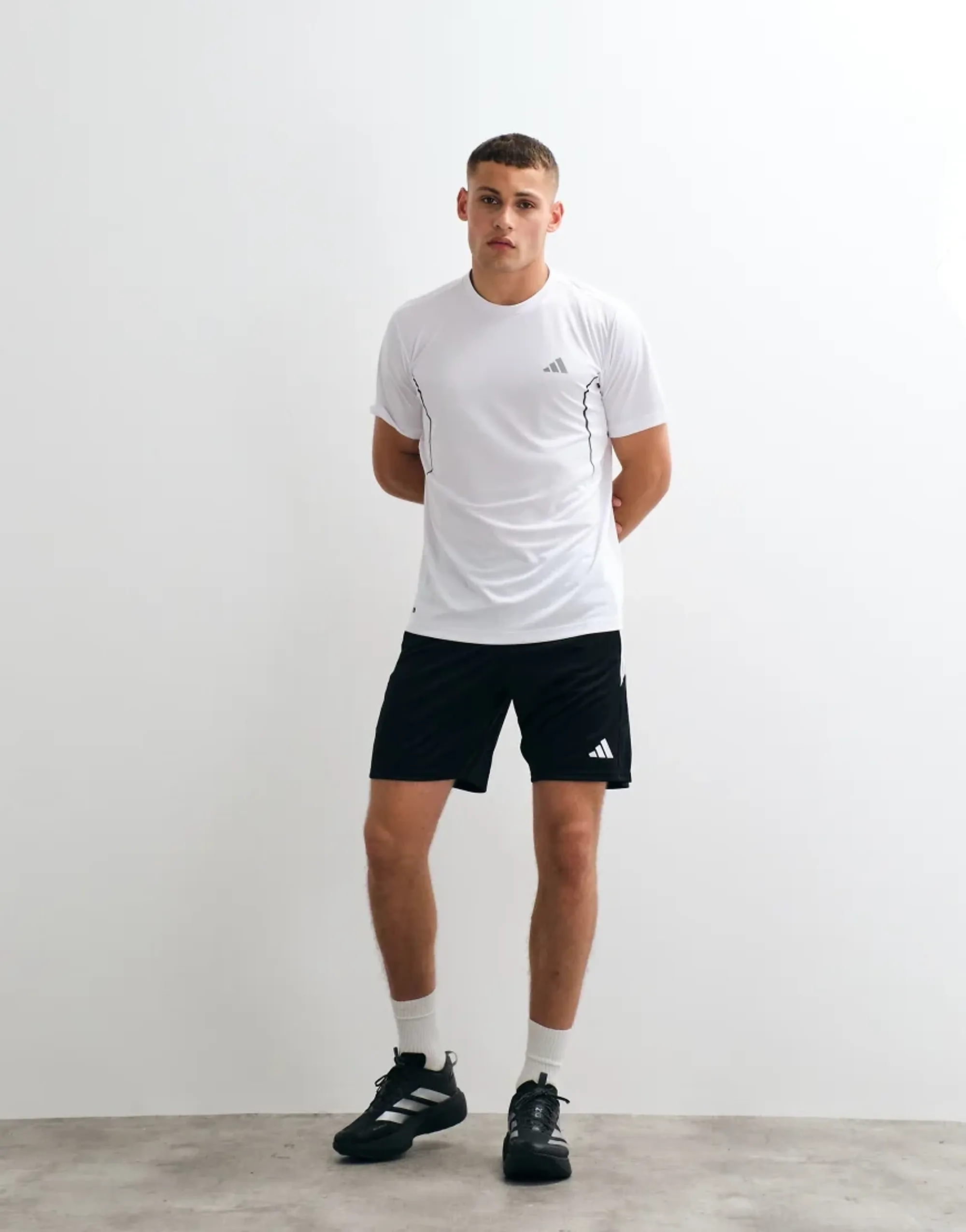 Adidas Football Tiro Shorts With Three Stripes In Black