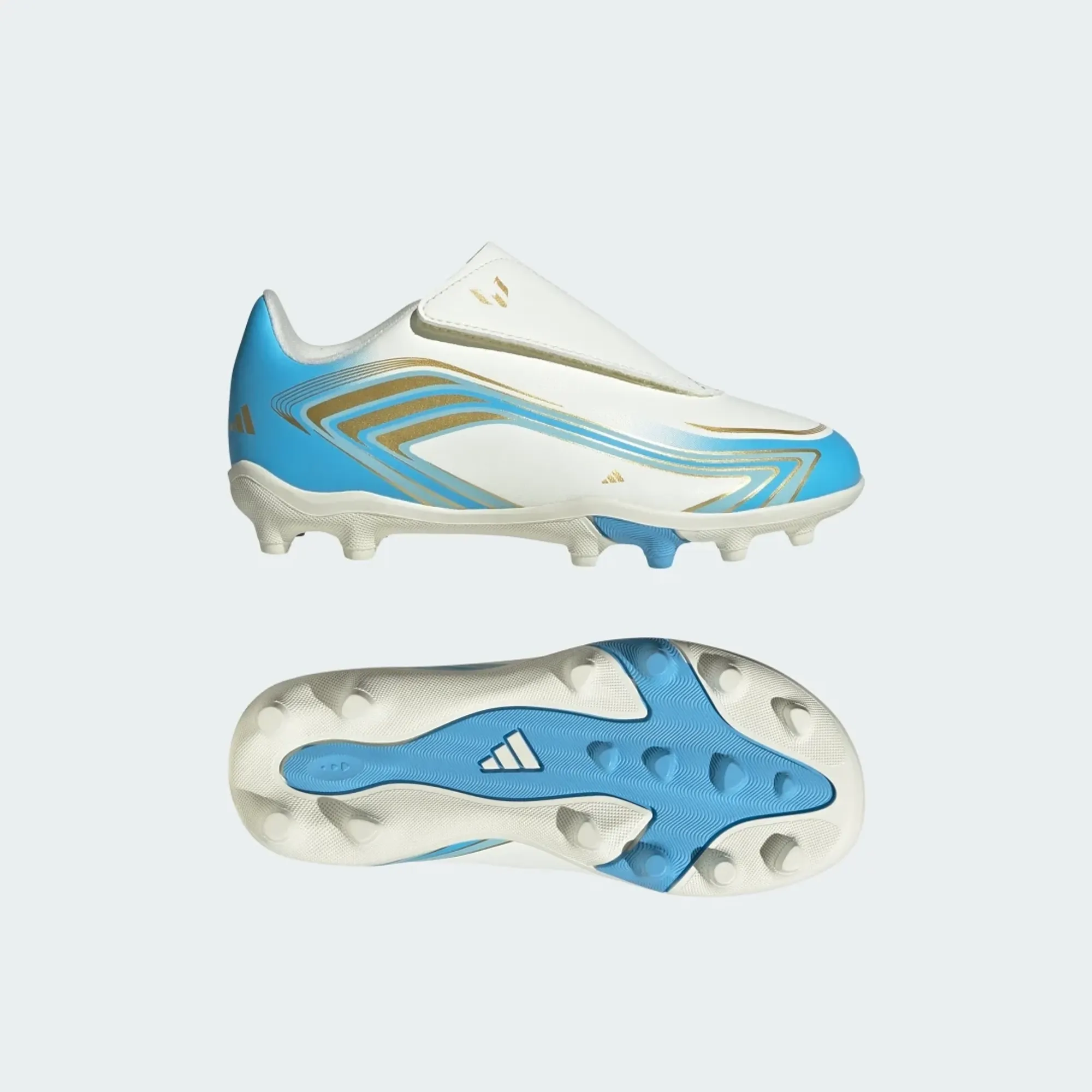 adidas F50 MESSI CLUB Velcro Firm Ground / Multi Ground Football Boots Kids