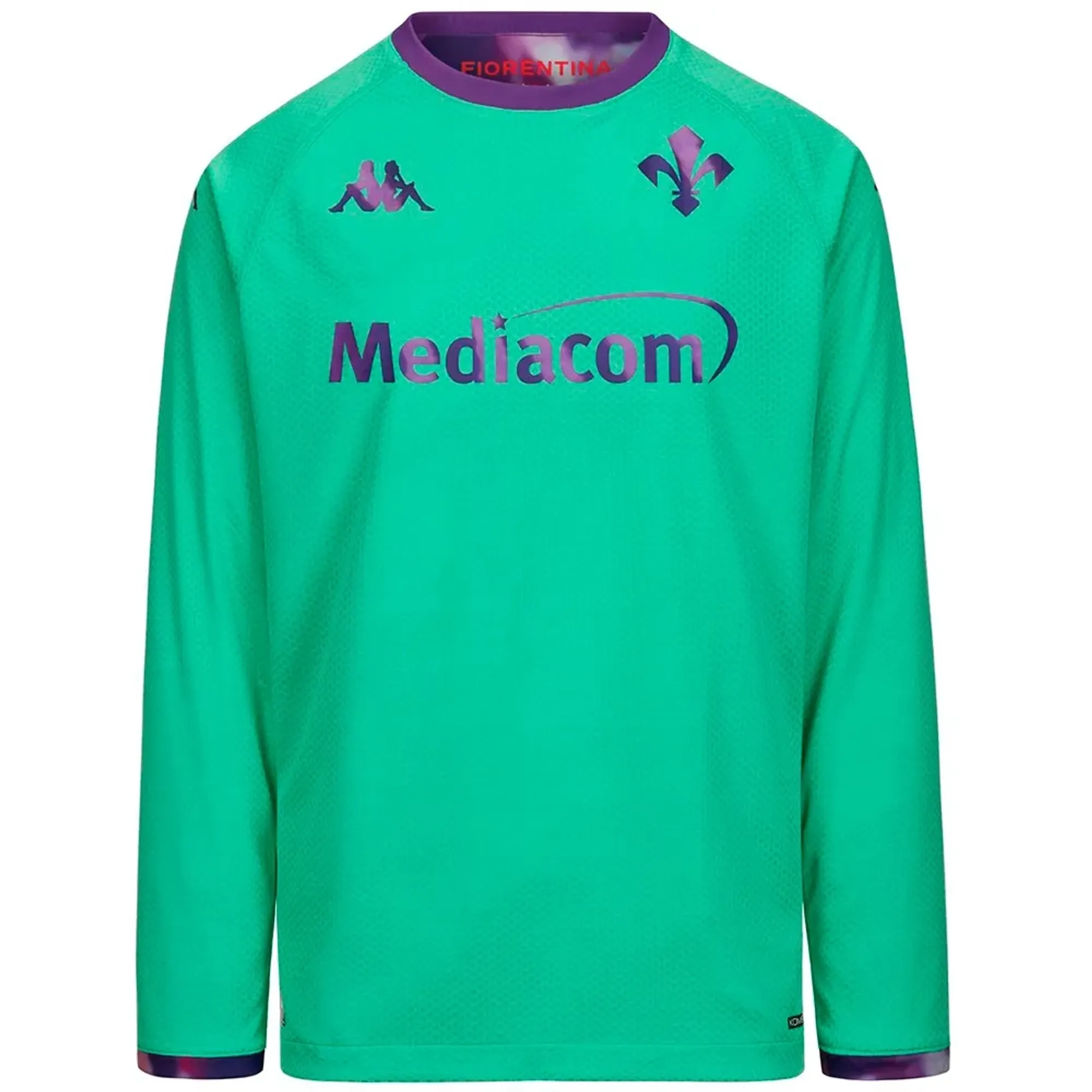 Kappa Ac Fiorentina 26/27 Kombat Goalkeeper Home Short Sleeve T-shirt