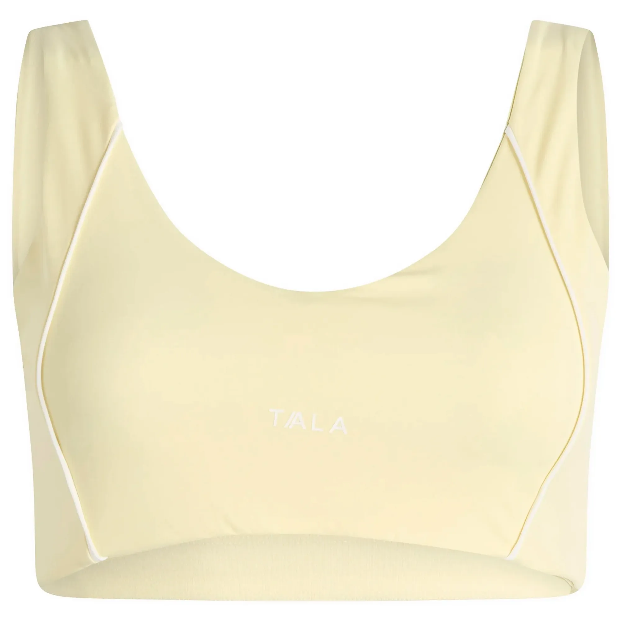 TALA Women's SkinLuxe Contrast Piping Sports Bra Lemon Yellow