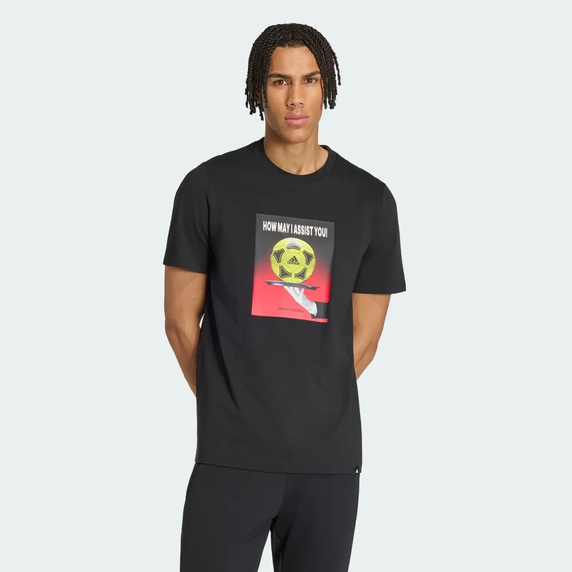 adidas FOOTBALL SLOGAN GRAPHIC T-SHIRT